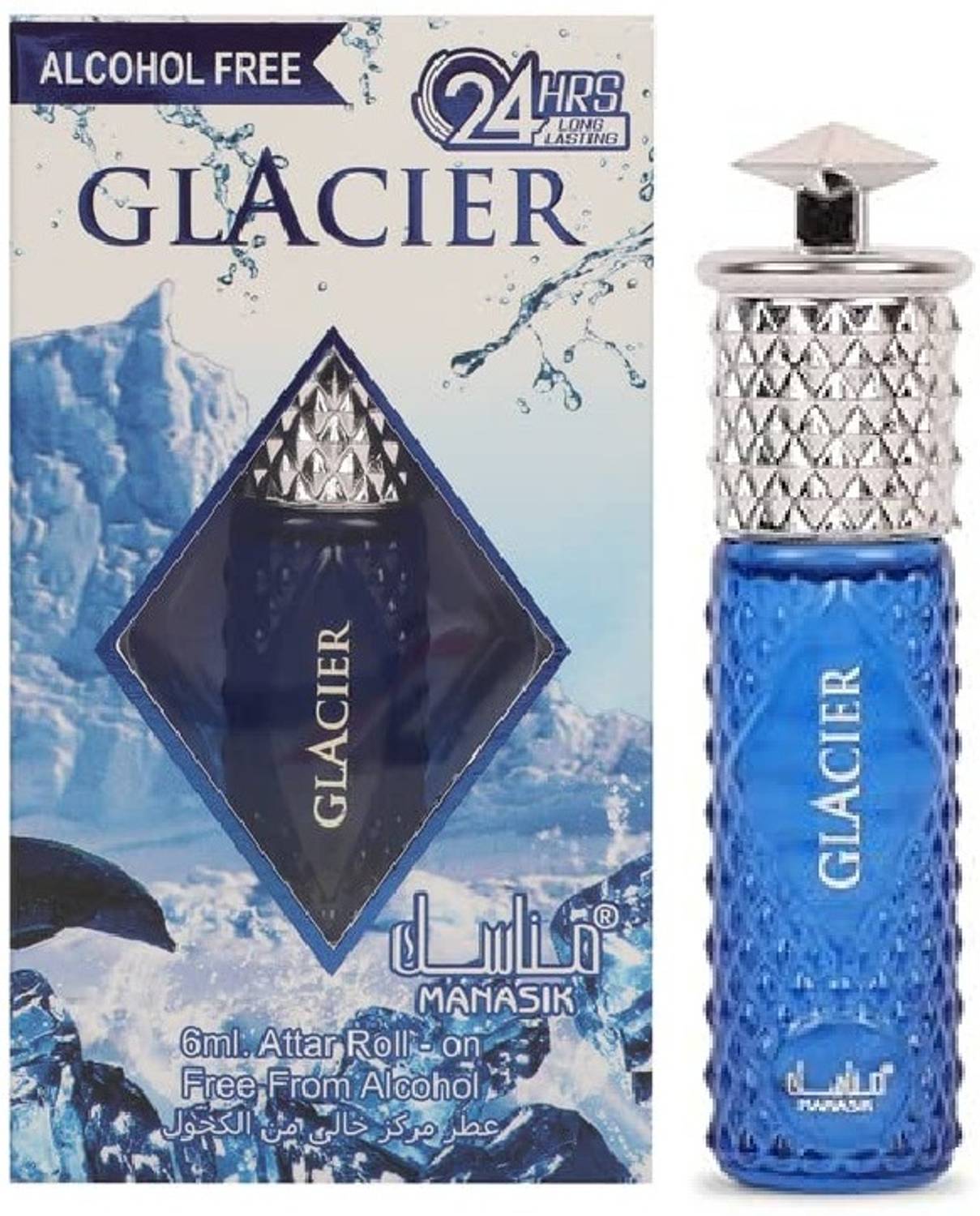 Manasik Glacier Premium Floral, Citrus Attar 6ml - Image 1