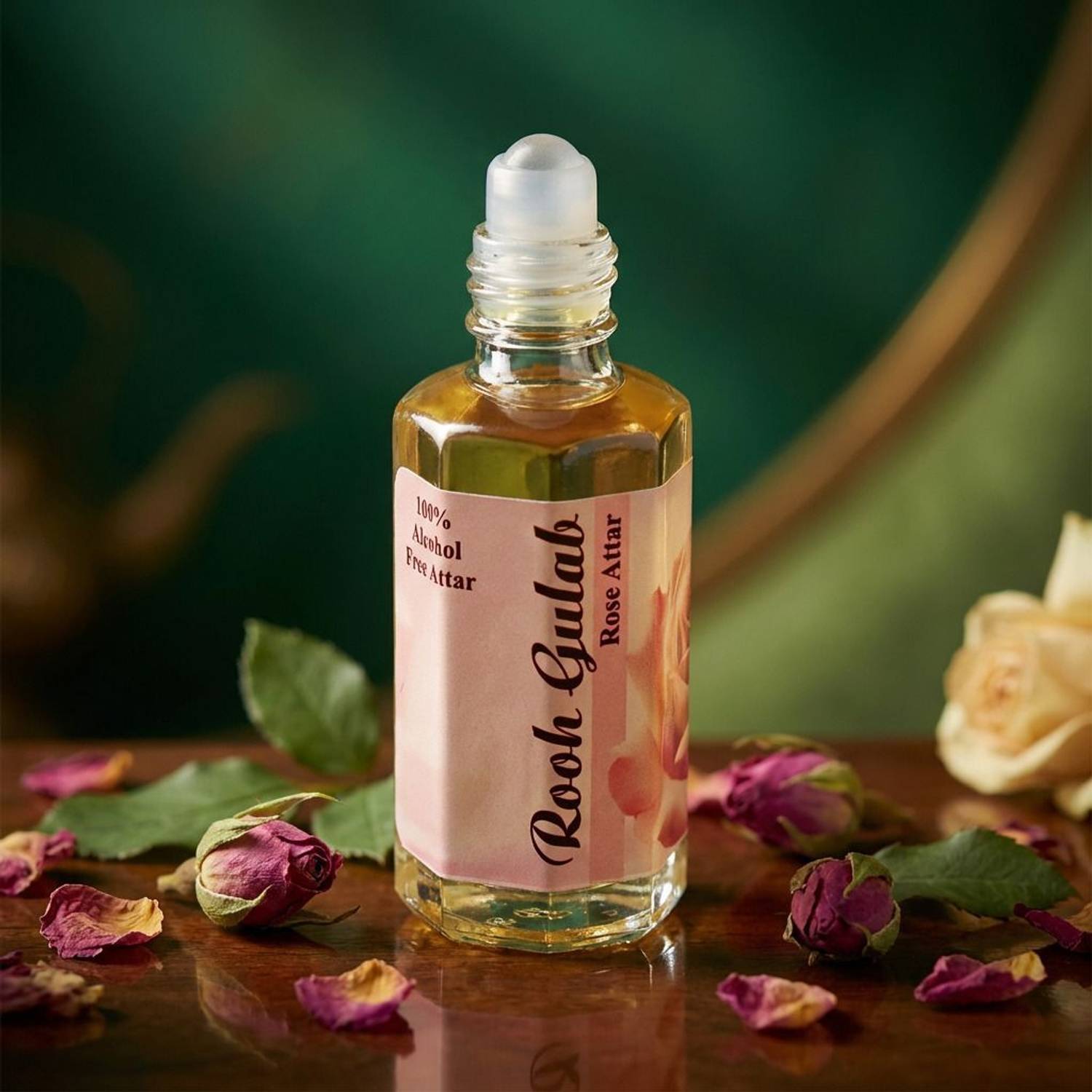 adiic Rooh Gulab Attar – Pure Rose Fragrance, Natural, Long Lasting & Alcohol Free Floral Attar