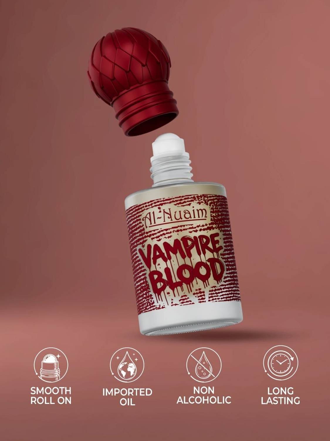 Al-Nuaim Vampire Blood Attar Dark Rose Oil - Image 3
