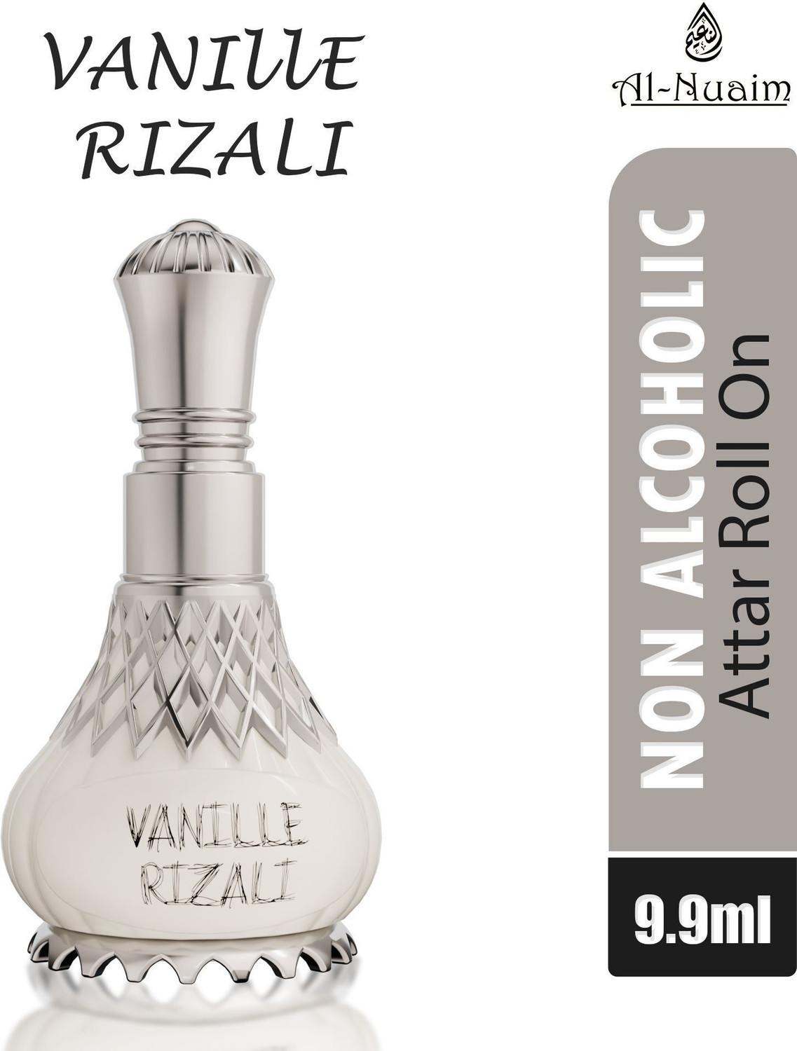 Image of Al-Nuaim Vaniller Rizali Attar Roll On For Men & Women - 9.9ml | Alcohol-Free Floral Attar