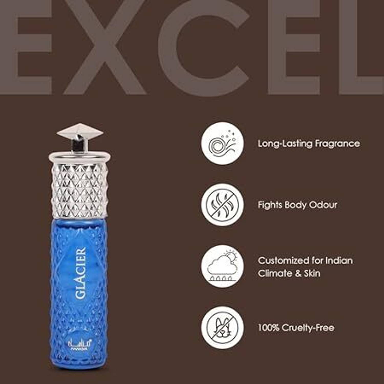 Manasik Glacier Premium Floral, Citrus Attar 6ml - Image 3