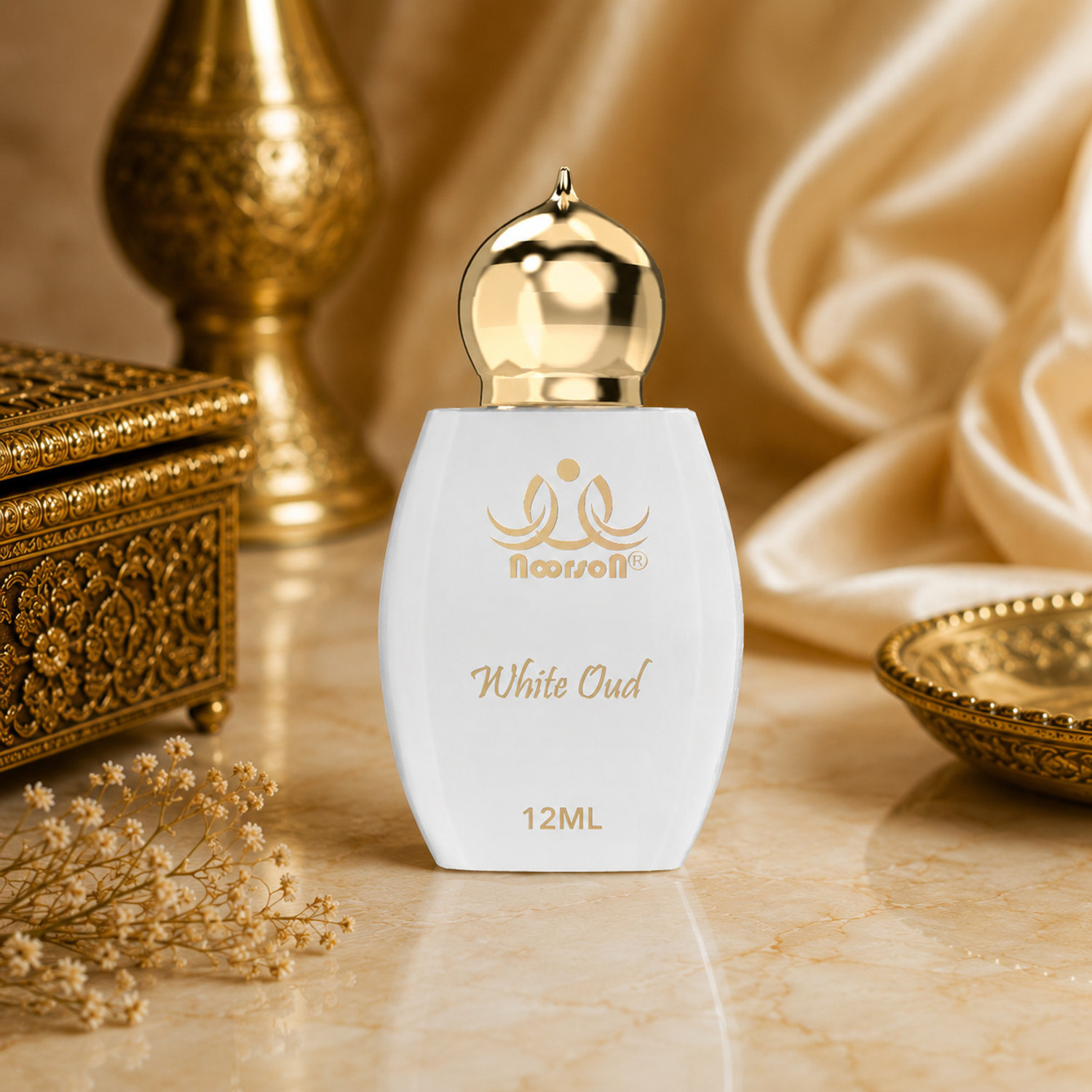 Image of Noorson White Oud Non-Alcoholic Premium Attar Long Lasting Perfume Attar - 12 ML Herbal Attar