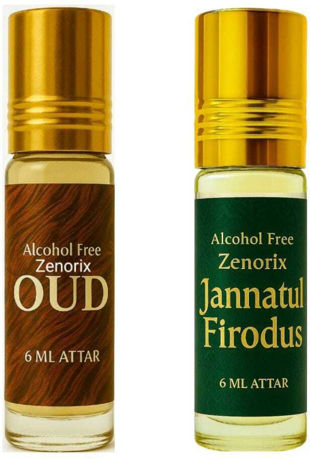 Image of Zenorix Jannatul Firdaus And Oud Long Lasting Ittar Perfume Combo Floral Attar