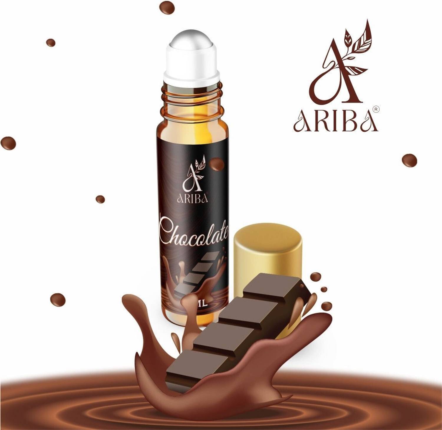 Ariba Chocolate Attar Roll-On Perfume - Image 1