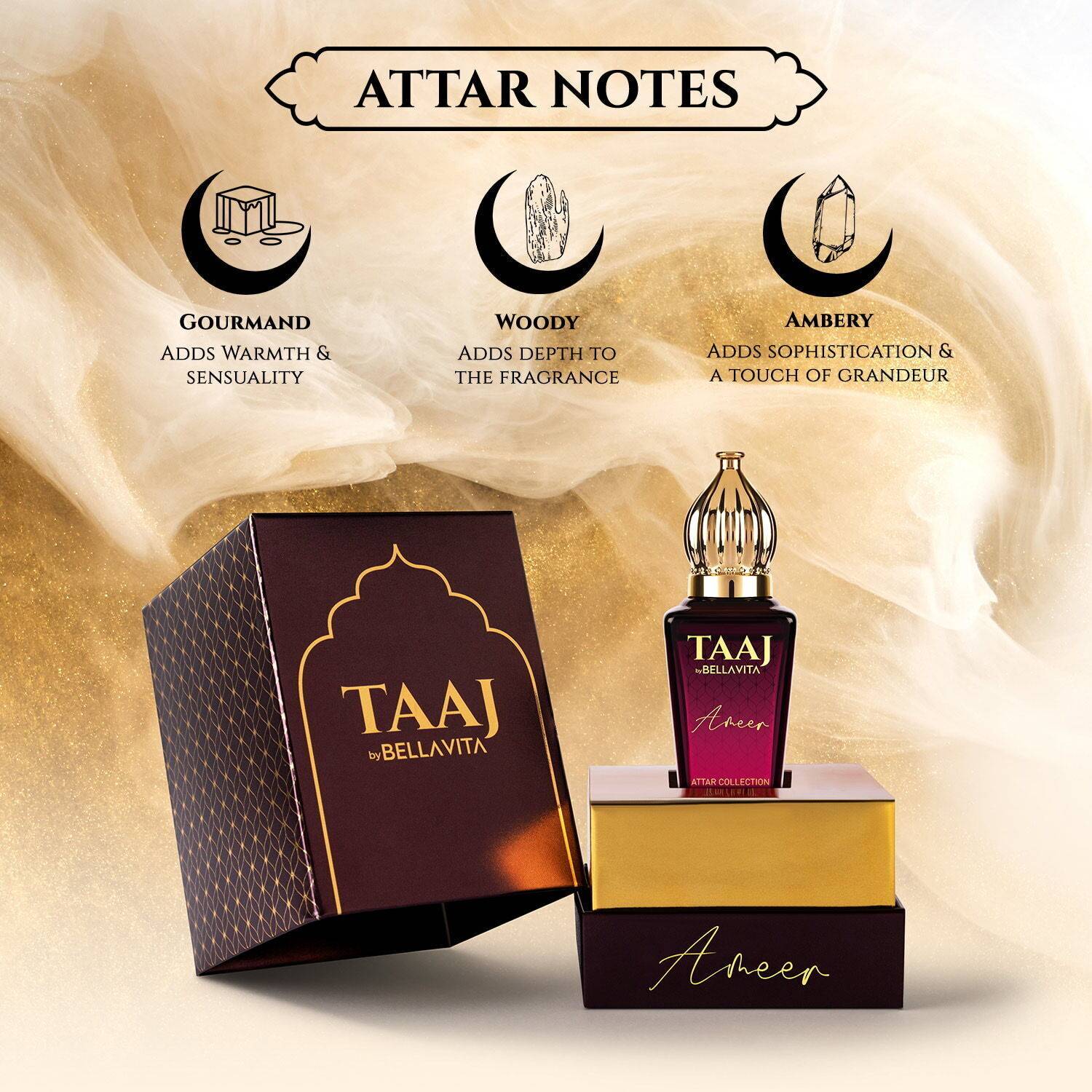 BELLAVITA TAAJ Ameer 12 ml Attar - Image 4