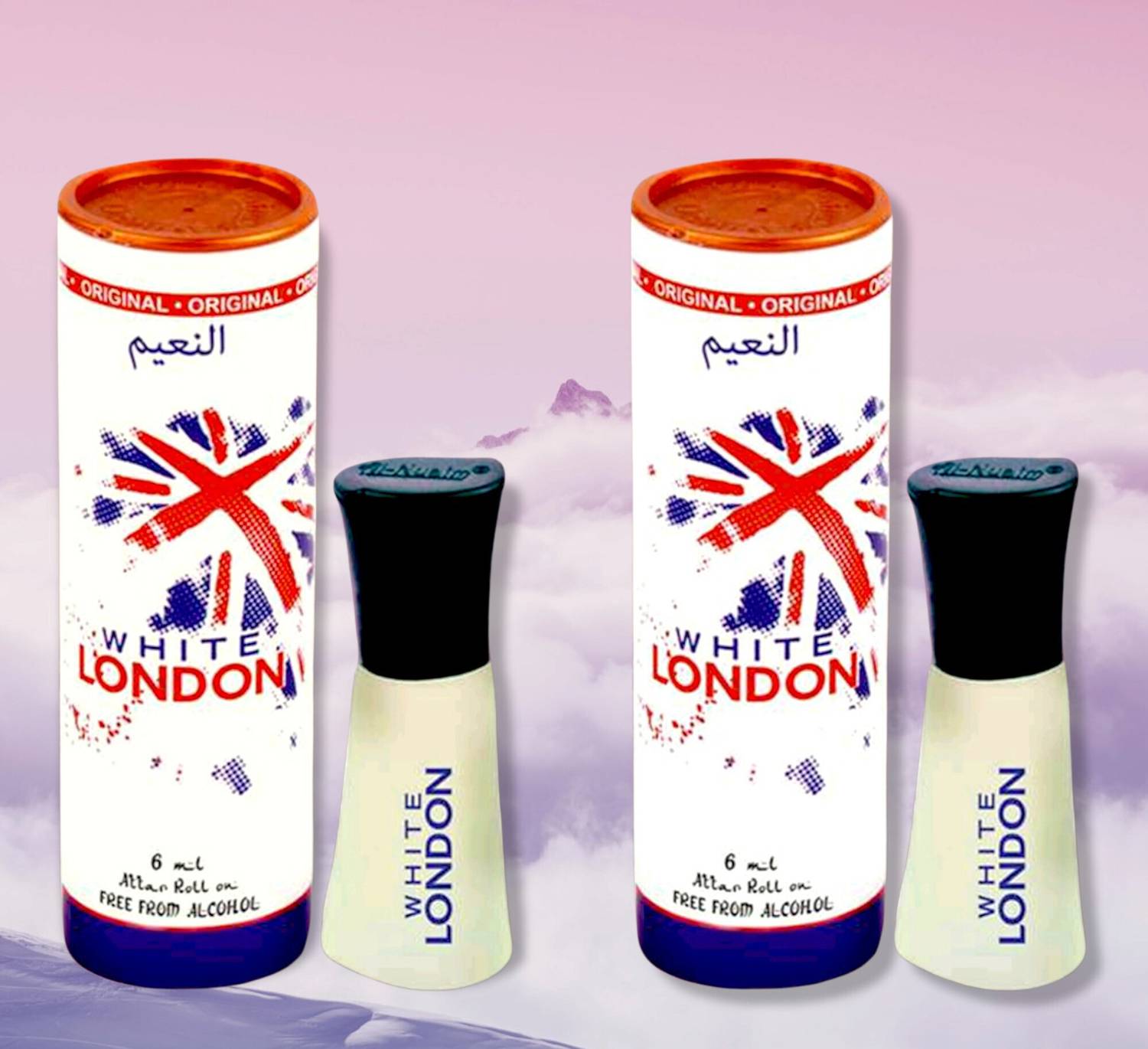 Al-Nuaim White London Floral Attar Pack of 2