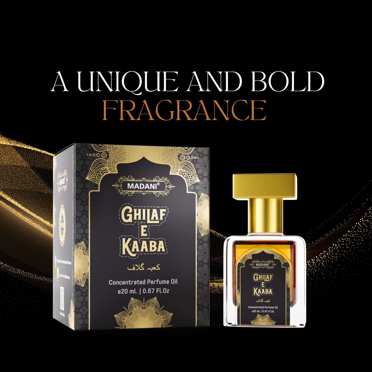 Image of Madani Gilaf E Kaba Attar 24 Hours Long Lasting and Spreading Herbal Attar