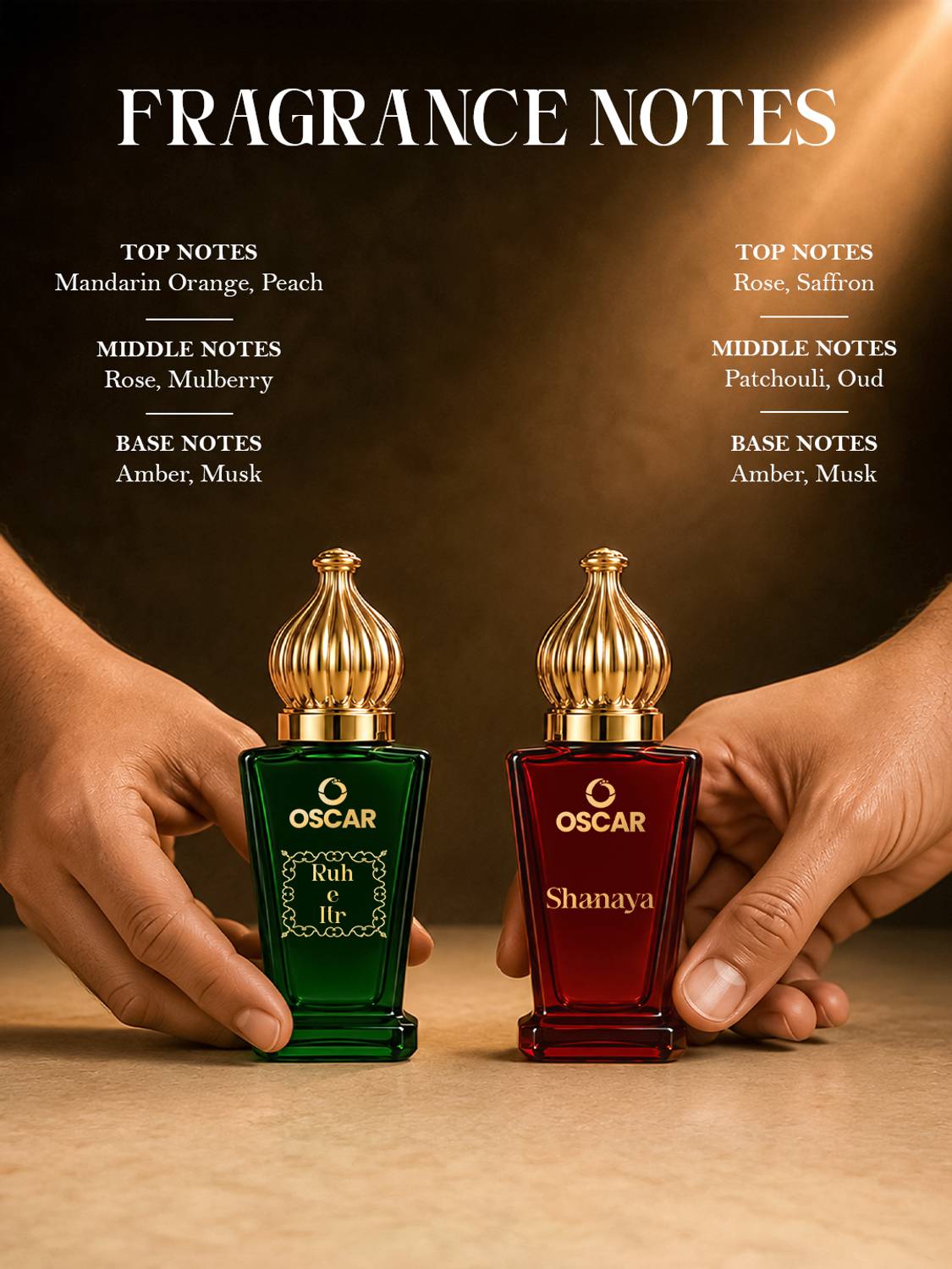 Oscar Attar Gift Set 4x12ml Floral Pack of 4 · 12 ml (48 ml total) - Image 4