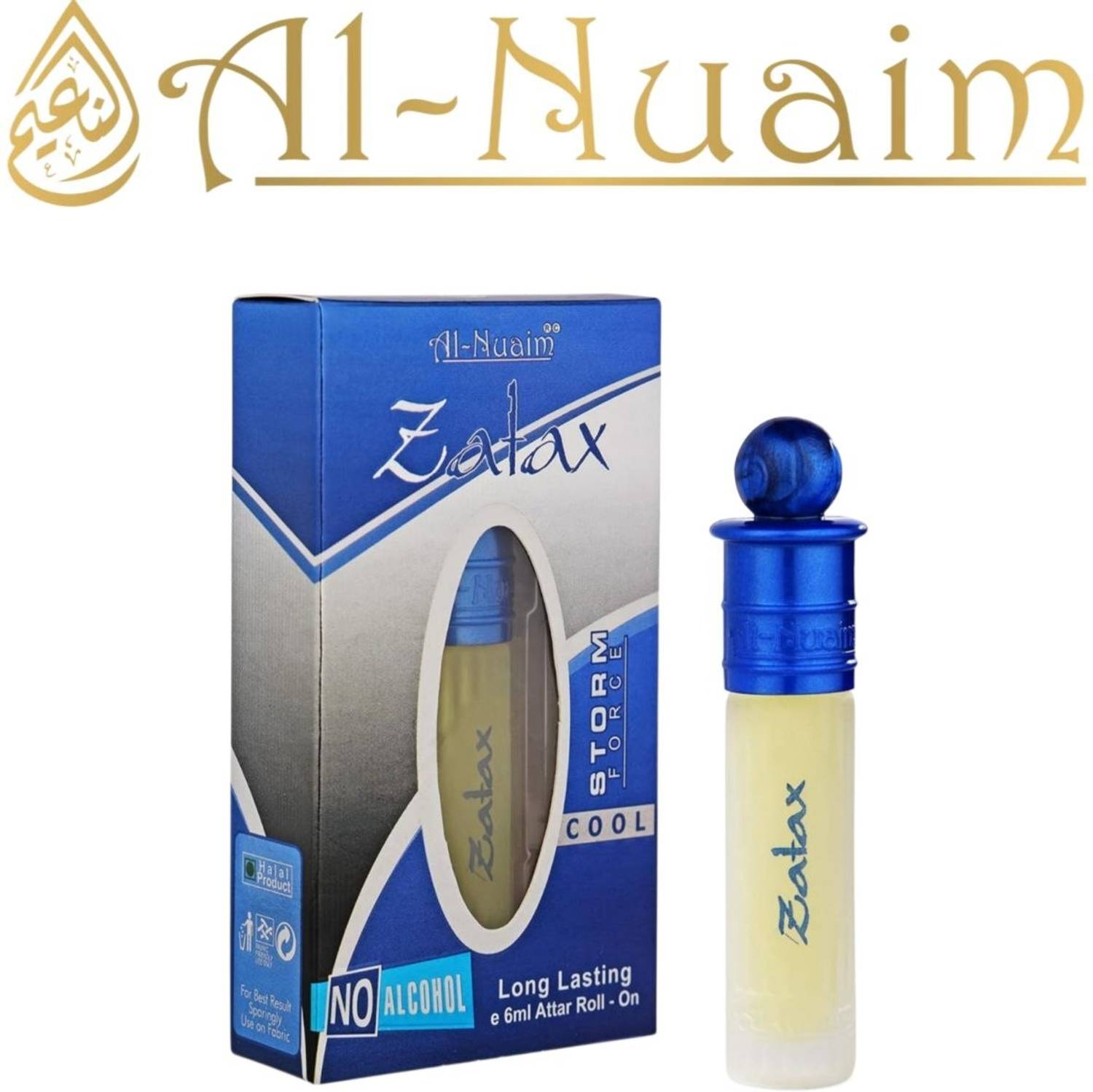 Al-Nuaim Zatax Luxury Attar Perfume Oil Rich Long Lasting Musky Scent for Men Floral Attar