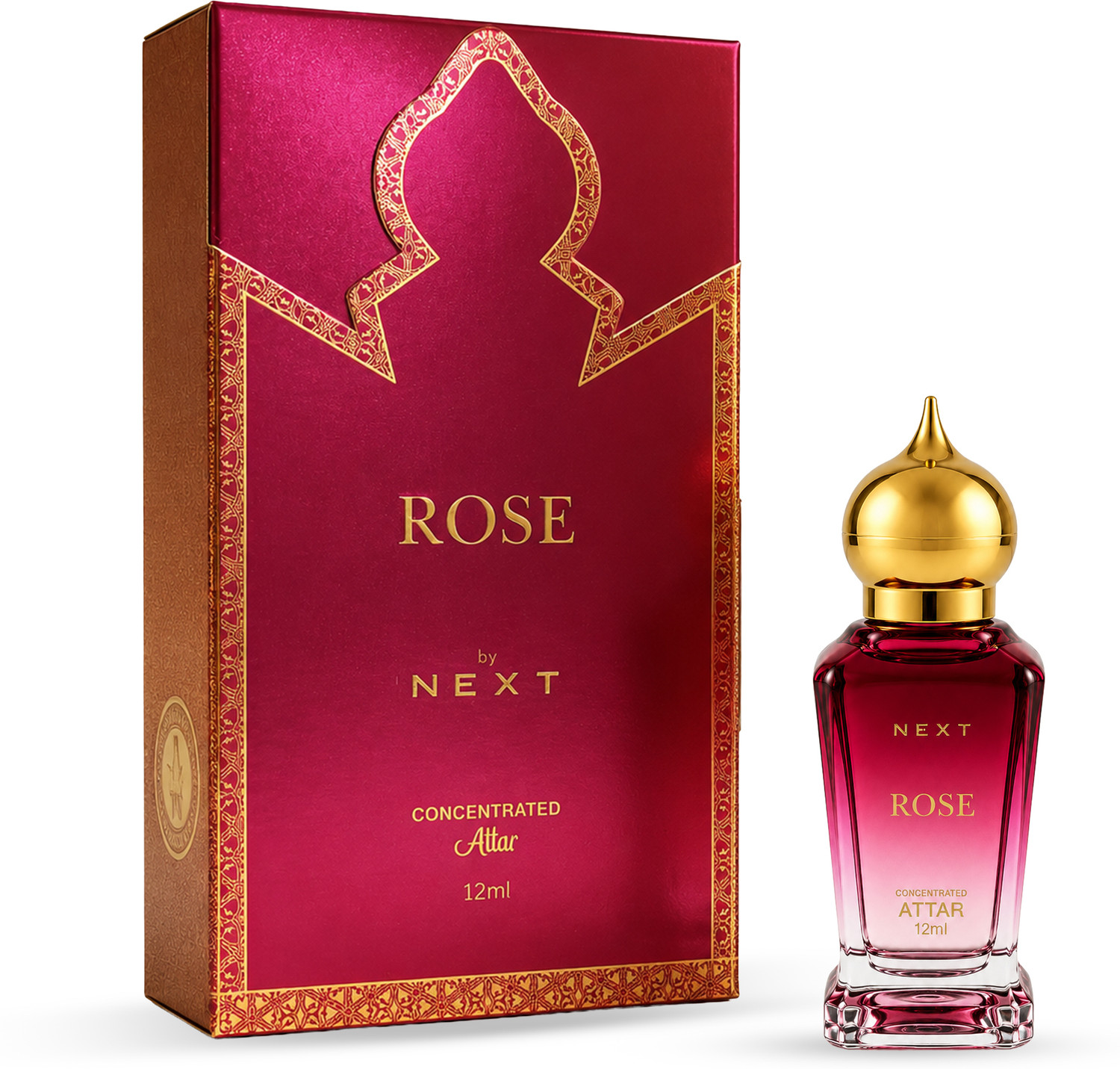 Image of Next Care Rose Oud Attar Non-Alcoholic Roll-On mini pocket perfume Oil For Men&Women Floral Attar