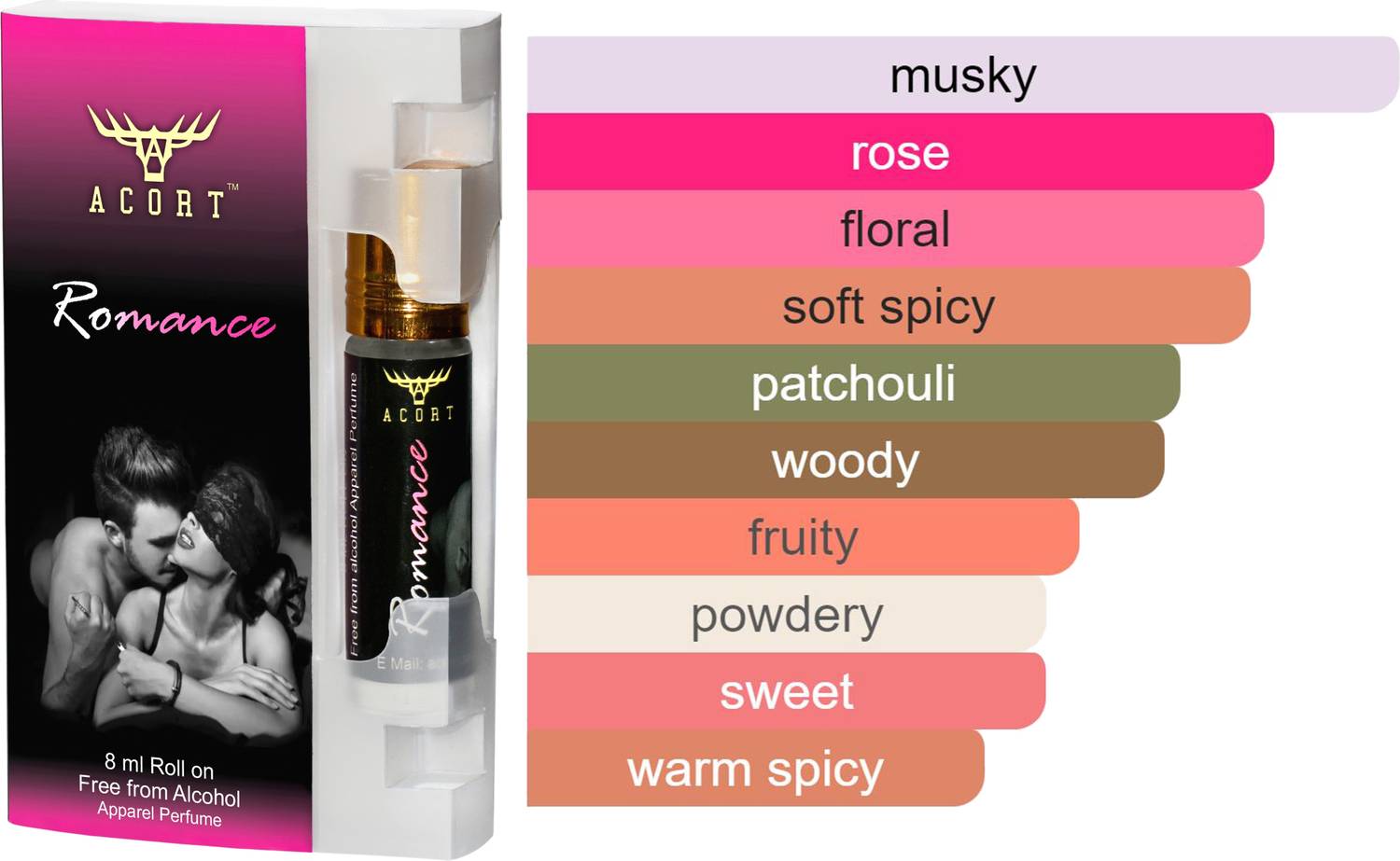Acort Romance Concentrated Floral Roll on Perfume - Image 3