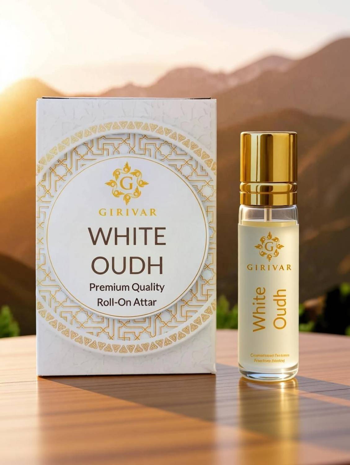 girivar White Oudh Attar Roll on Perfume - Image 3