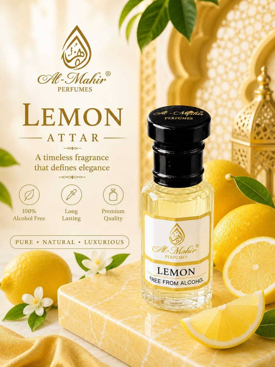 Al-Mahir Lemon Citrus Attar Floral Attar