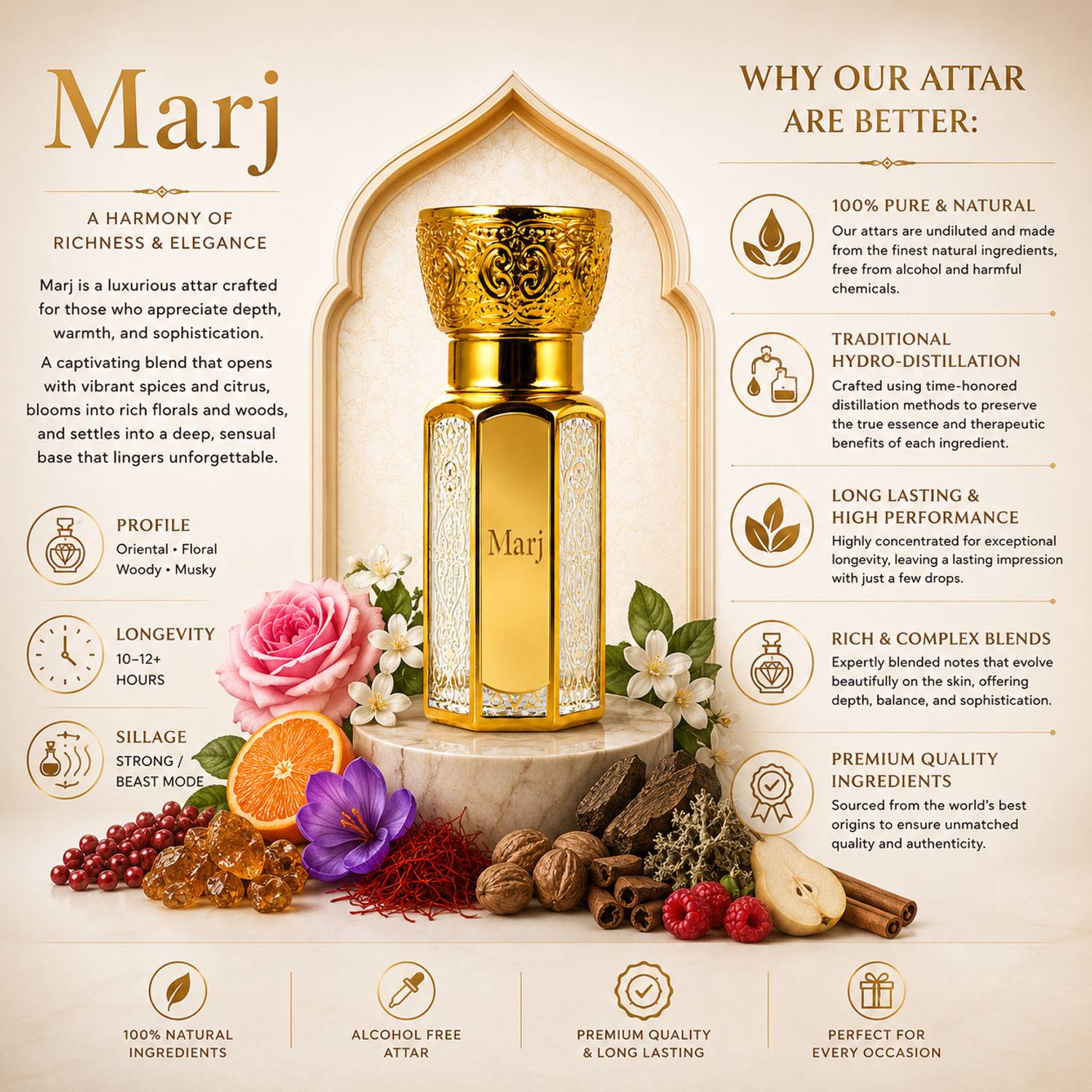 Mahadi Marj Attar Luxury Oud Attar - Image 4