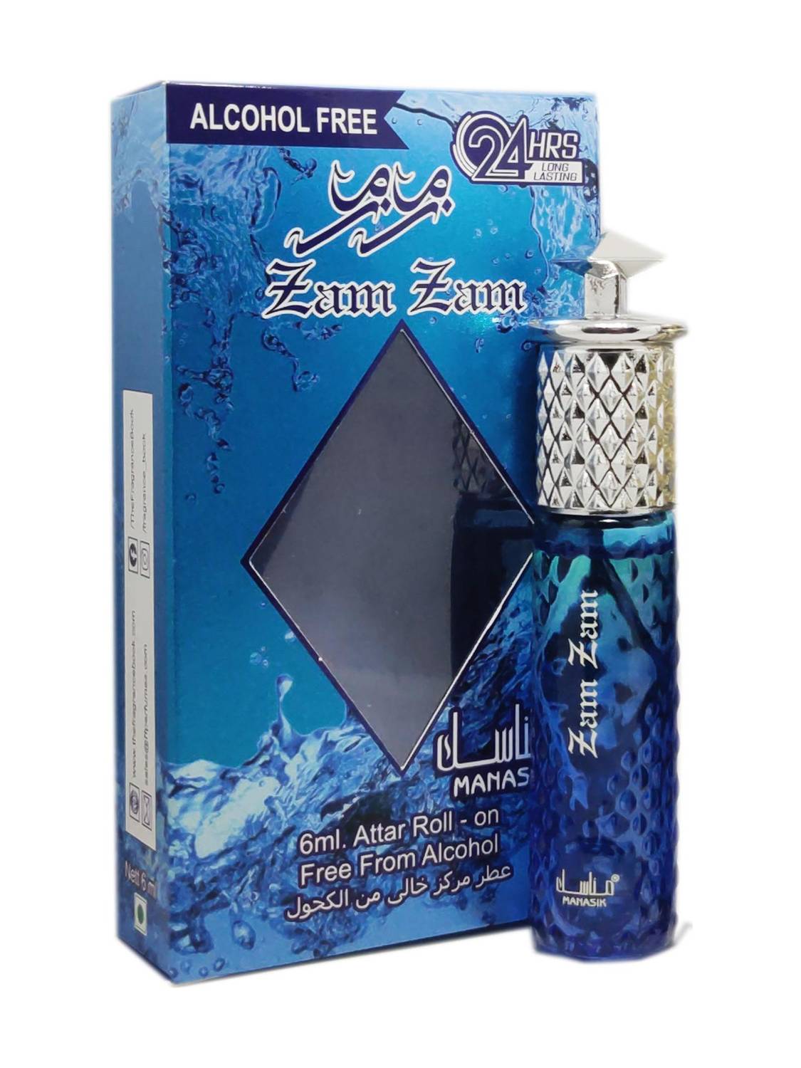 Manasik ZAM ZAM Alcohol-Free Attar Roll On 6ml - Image 1