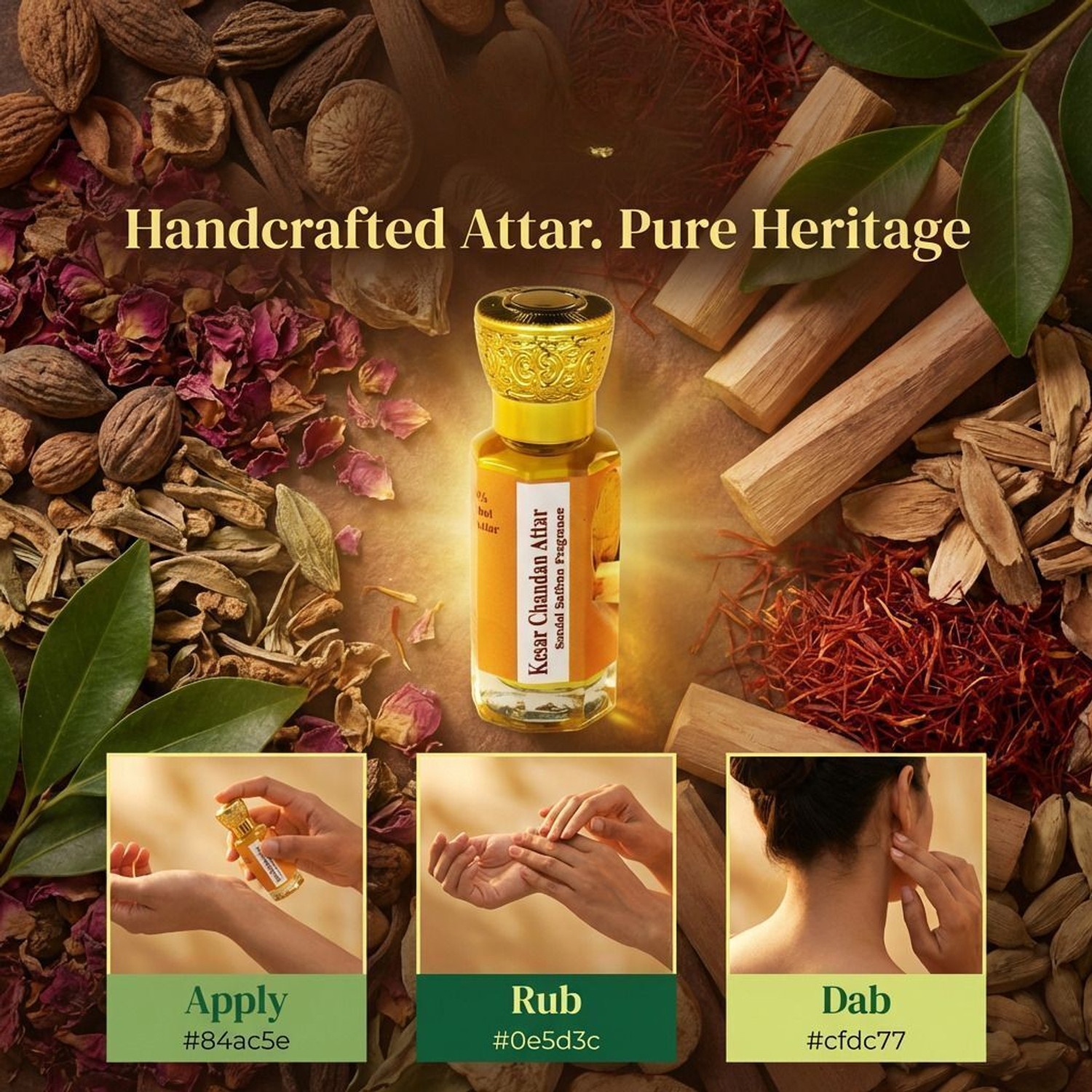 Image of Pushpa Traders PT - Kesar Chandan Attar Herbal Attar
