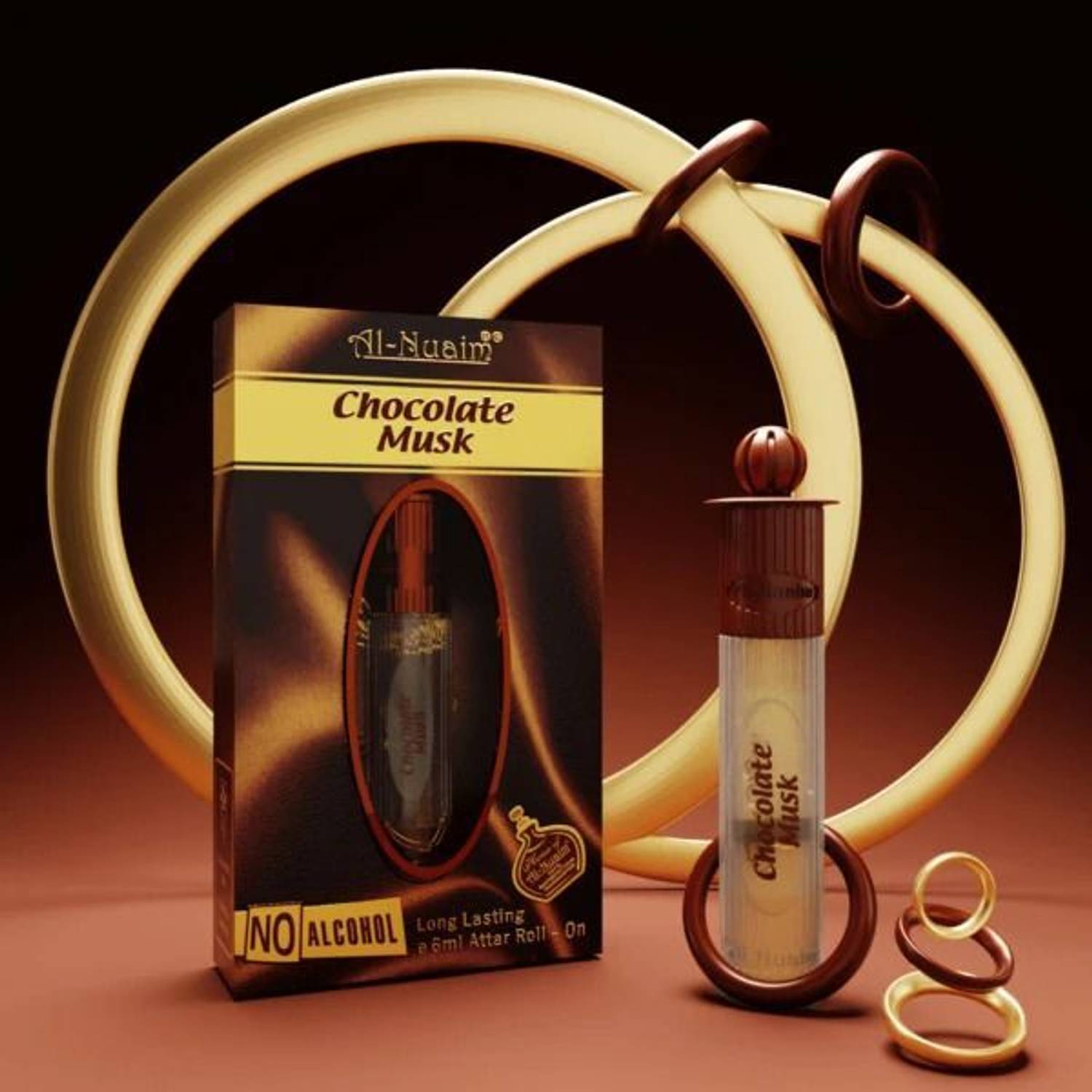 Al Nuaim Chocolate Musk Floral Attar 6ml - Image 4