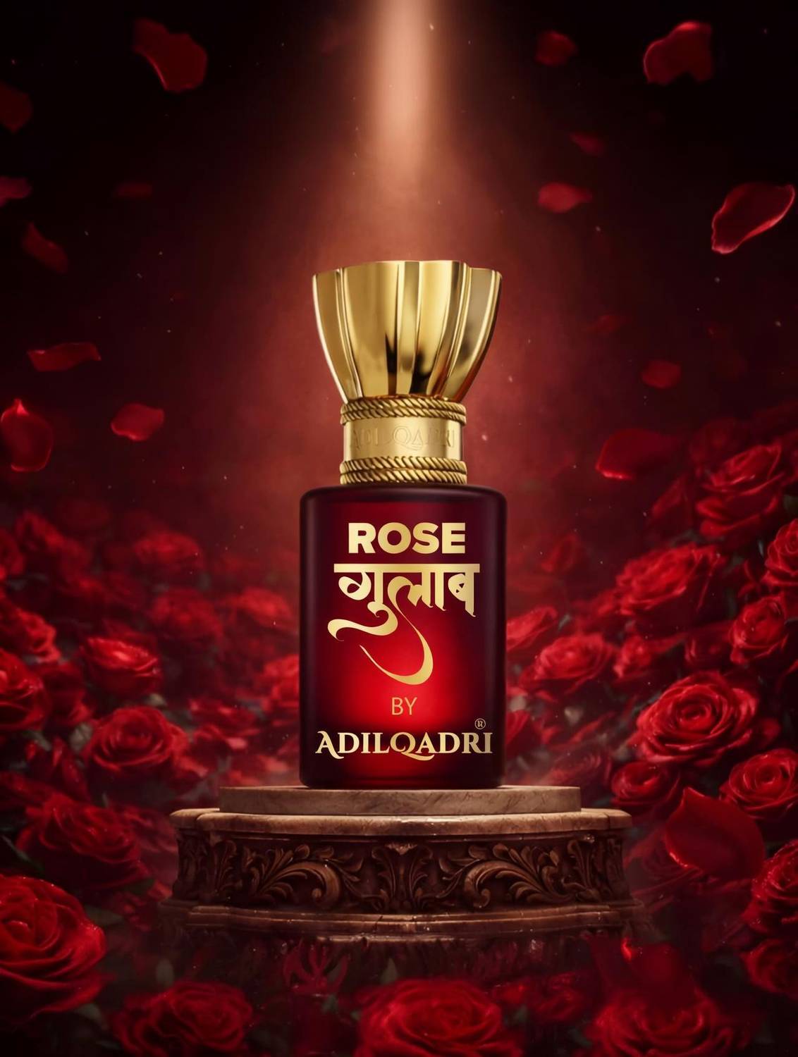 Adilqadri Rose (Gulab) Attar | Rose Fragrance | Non Alcoholic Long Lasting Attar 5.5ml Floral Attar