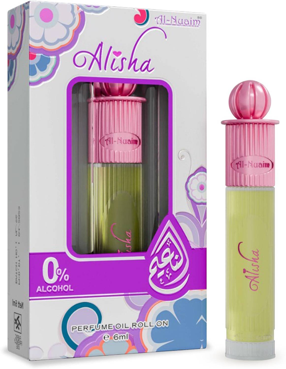 Al-Nuaim Alisha Alcohol Free Attar Roll On - 6ml Floral Attar