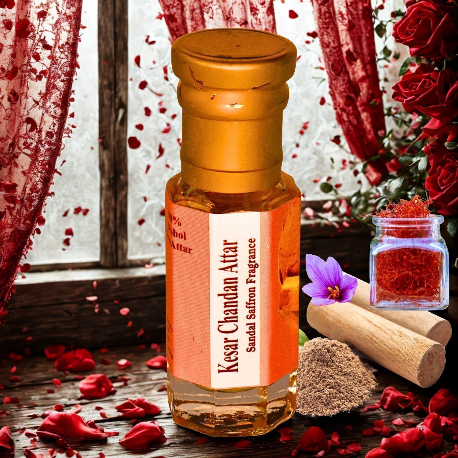 Image of Pushpa Traders PT - Kesar Chandan Attar Herbal Attar