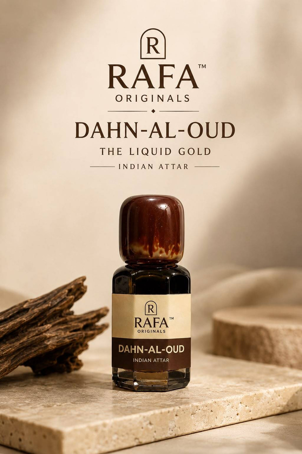 Image of R RAFA ORIGINALS Premium Luxury Attar Dahn Al oud-6ml Floral Attar