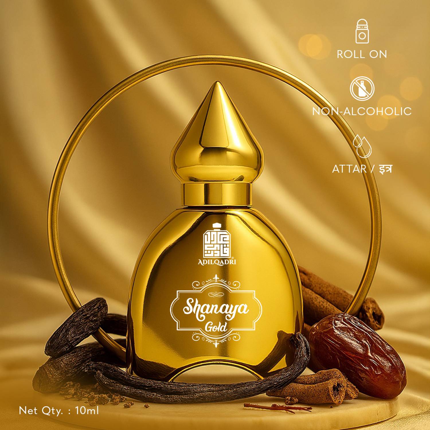 Adilqadri Shanaya Gold Gourmand Fragrance For Men & Women Non A