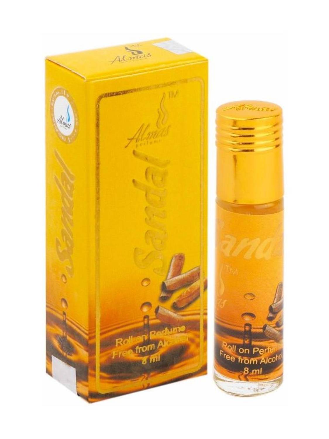 Almas ORIGINAL (SANDAL) GREAT FRAGRANCE LONG-LASTING (UNISEX) 8ML Floral Attar