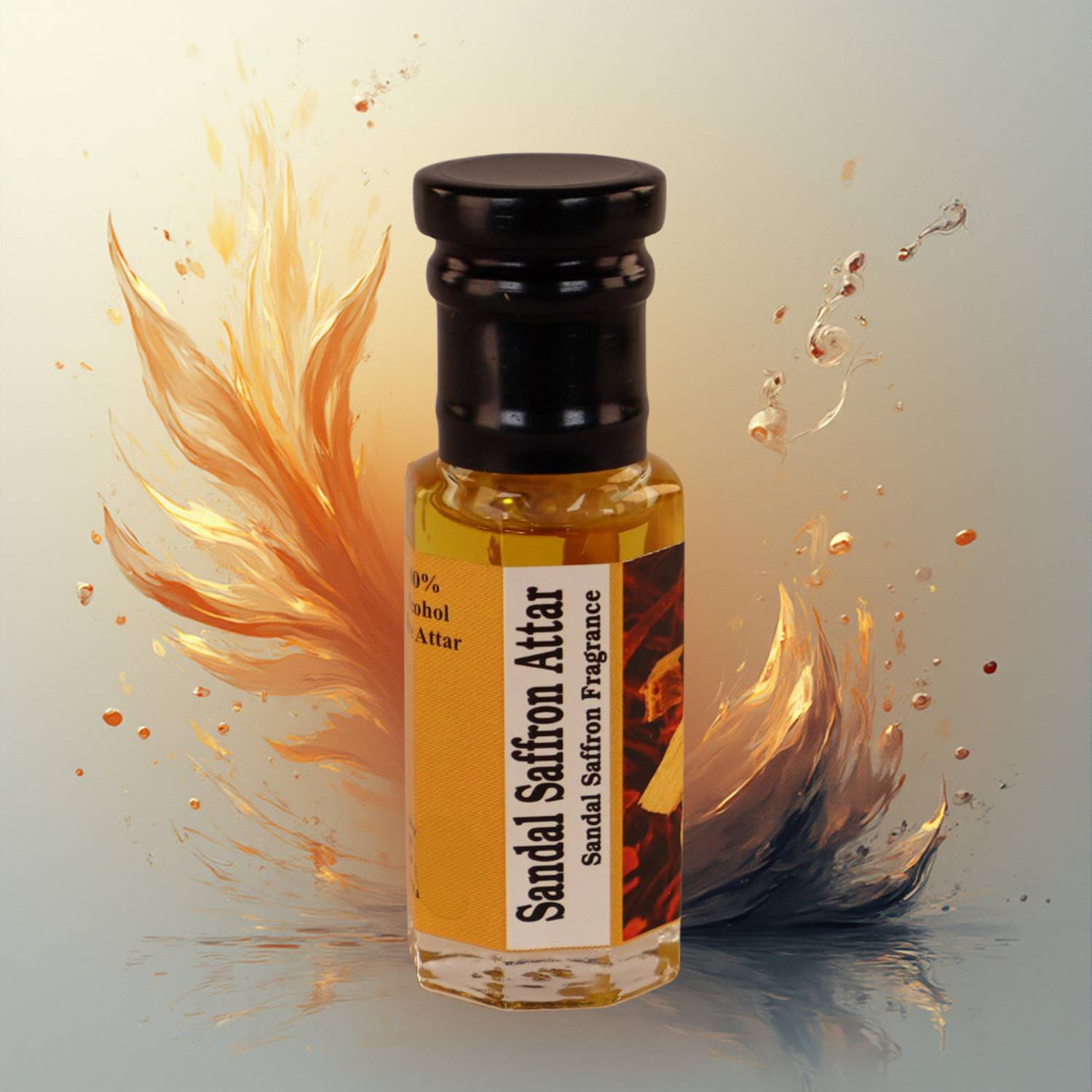 adiic Sandal Saffron Attar – Premium Chandan & Kesar Fragrance, Long Lasting, Attar Herbal Attar