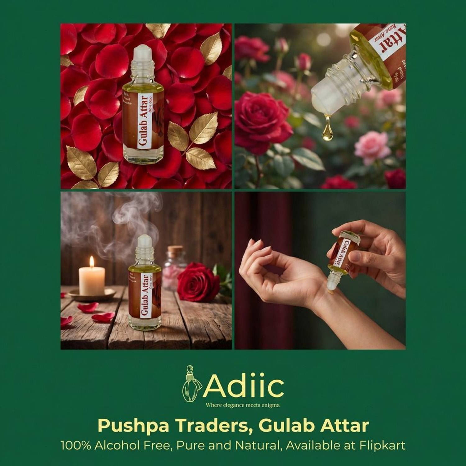 Pushpa Traders Pure Rose Attar - Image 2