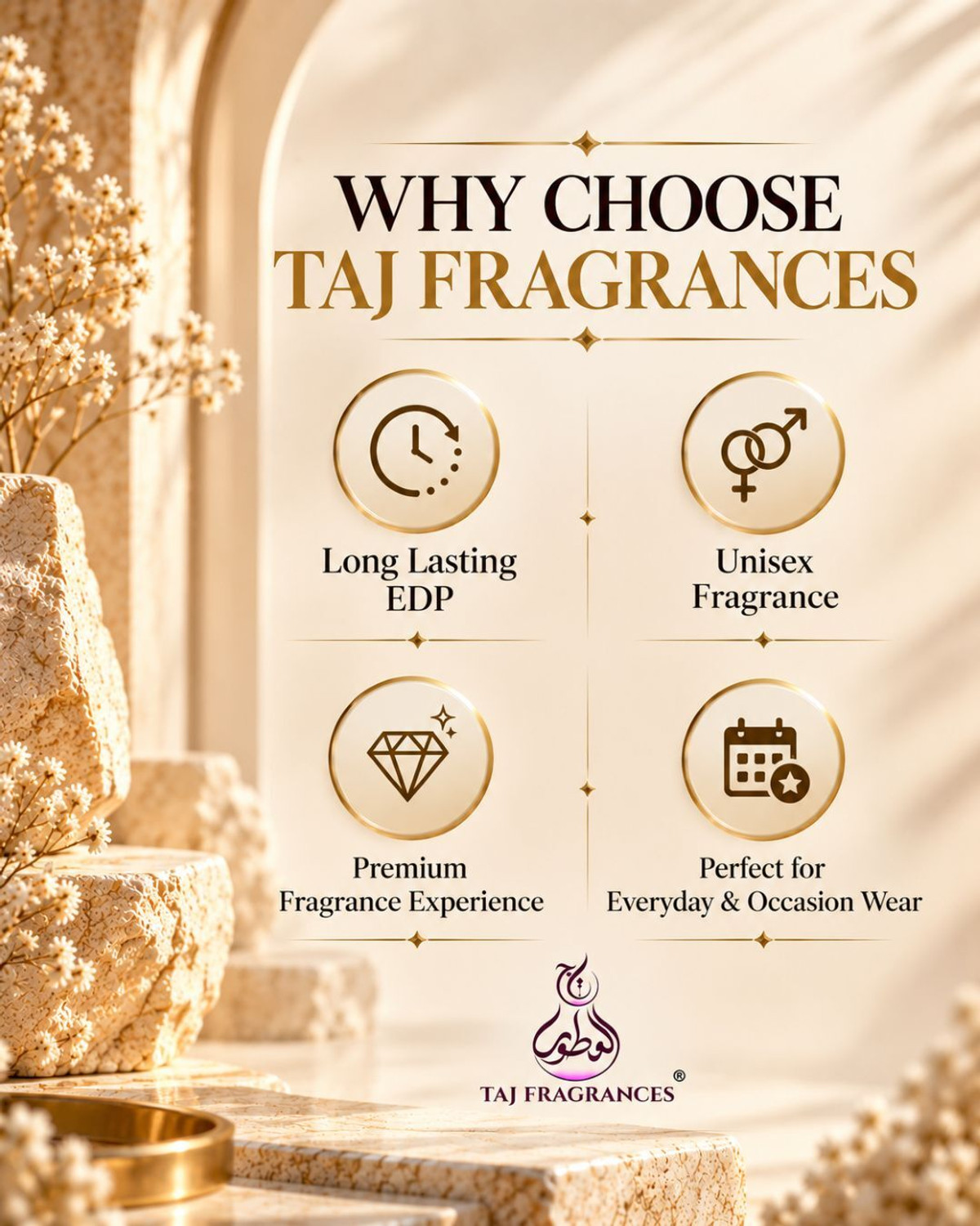 Image of Taj Fragrances G.Flora Unisex Attar Long Lasting , Alcohol Free Floral Attar