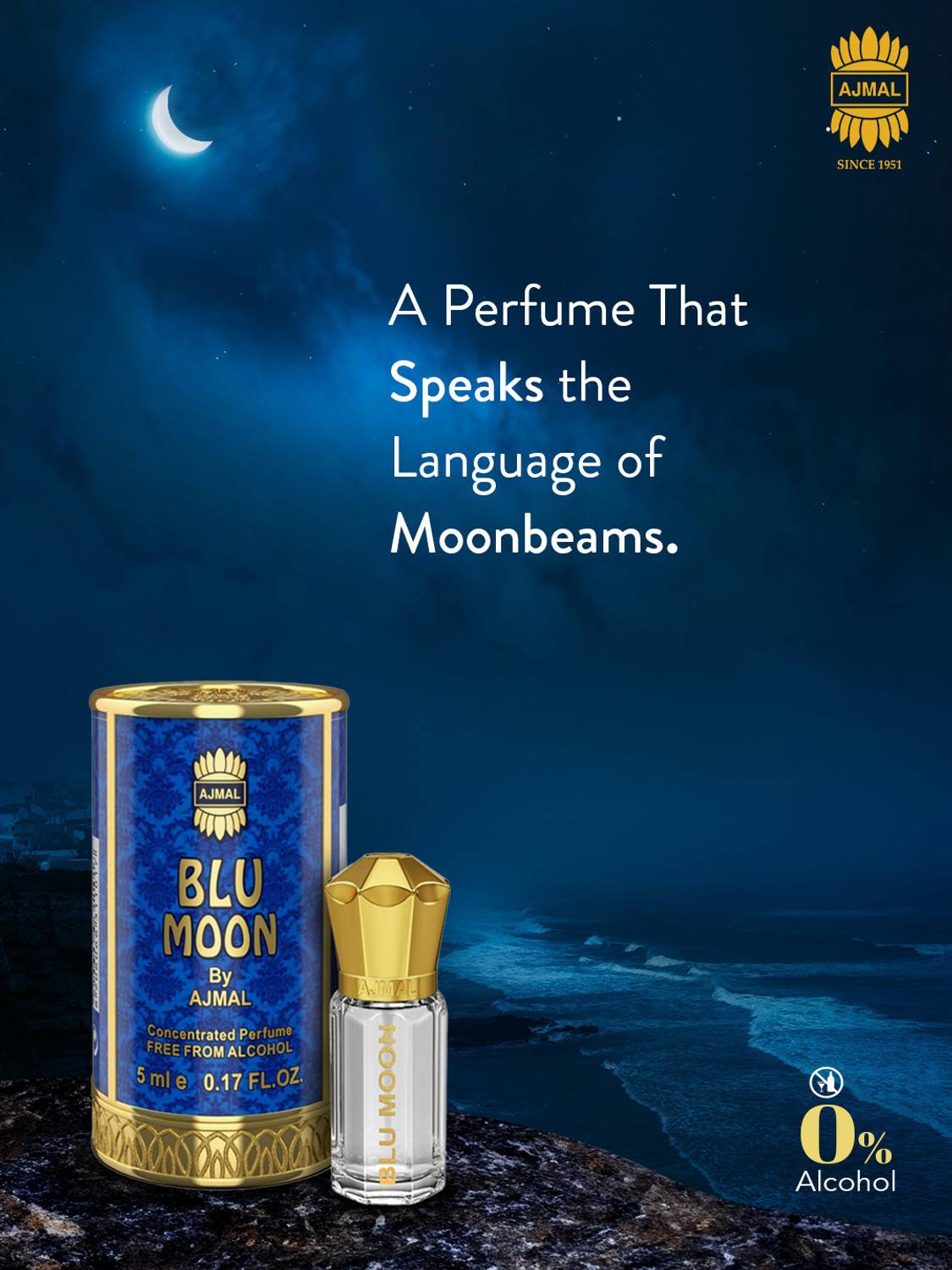 Ajmal BLU MOON CP 5ml Perfume - Image 2