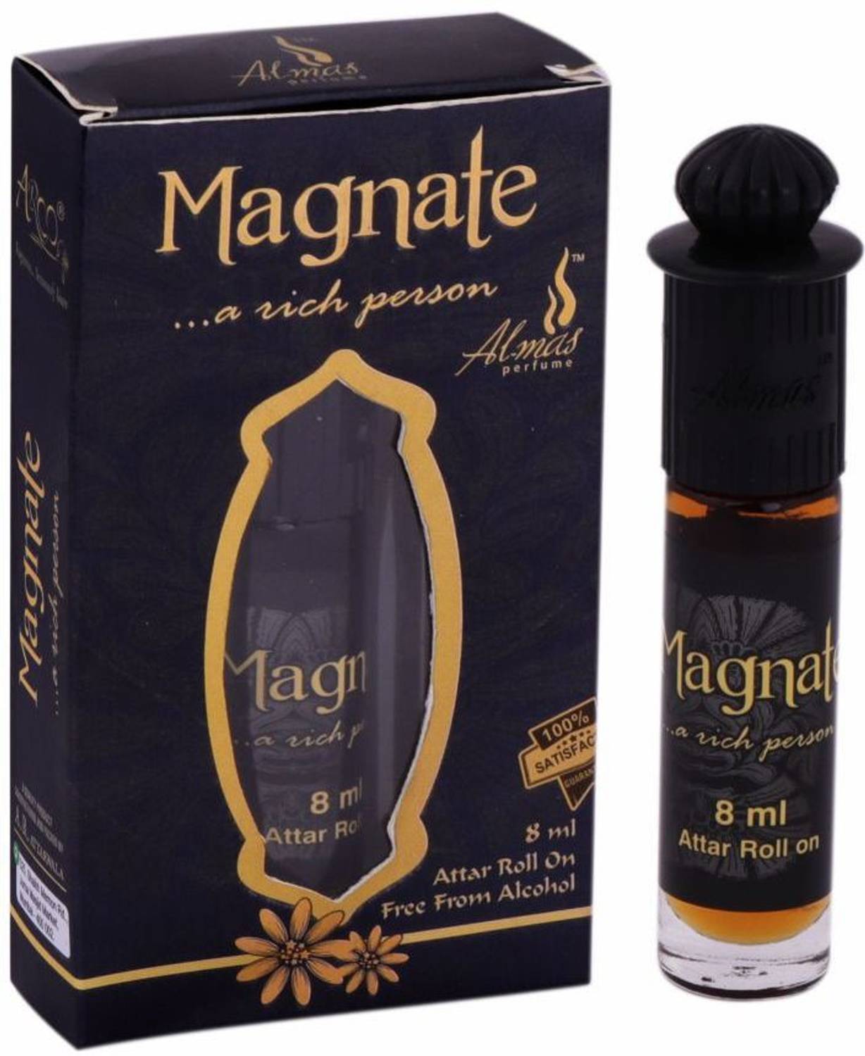 Almas Brand 100% Original (Magnet) Great Fragrance Long-Lasting (Unisex) 6Ml Floral Attar