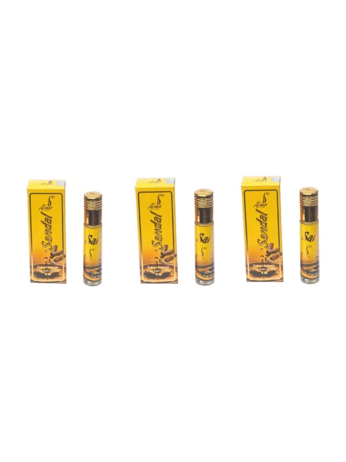 Almas Sandal 24ML { Pack Of 3 } Floral Attar