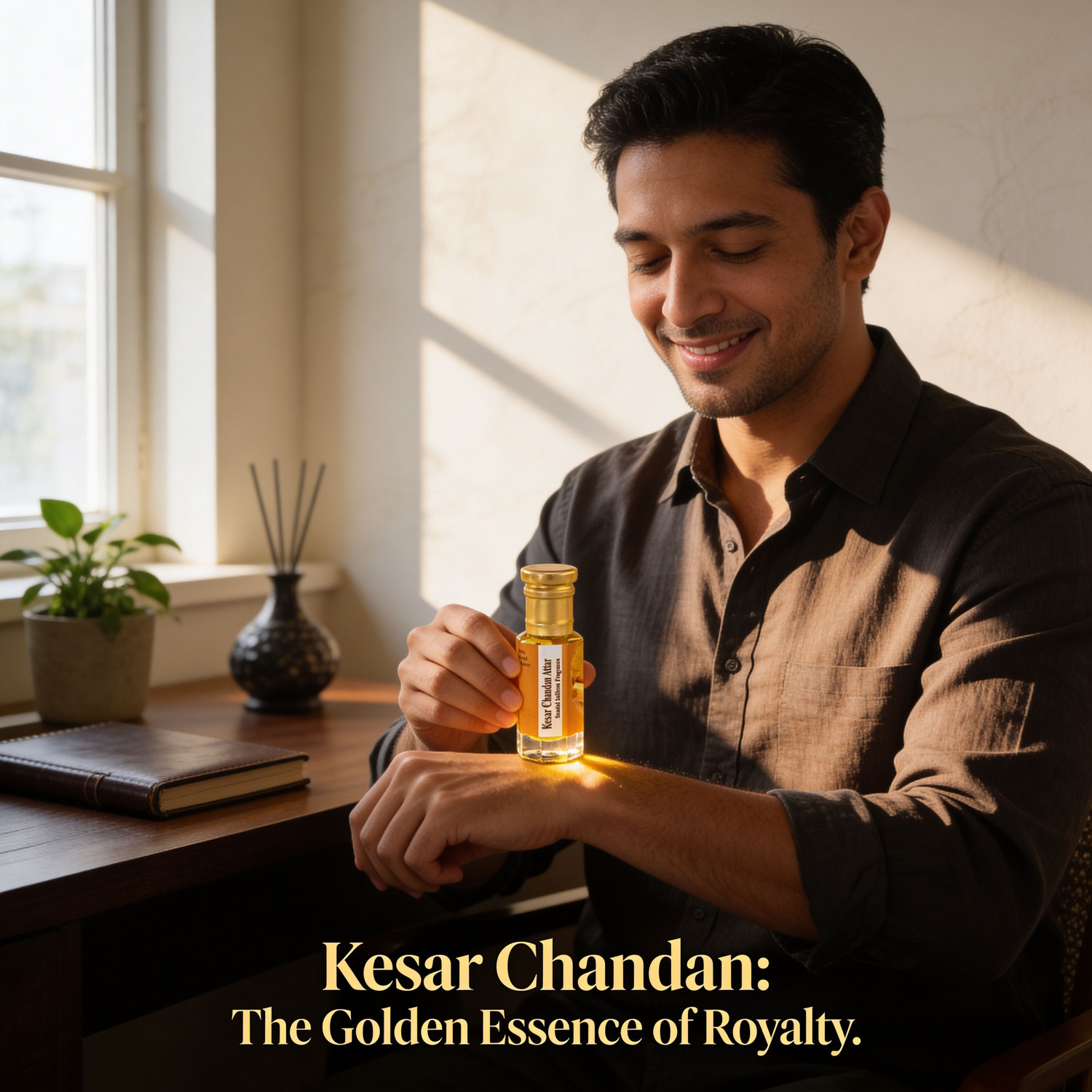 Image of Pushpa Traders PT - Kesar Chandan Attar Herbal Attar