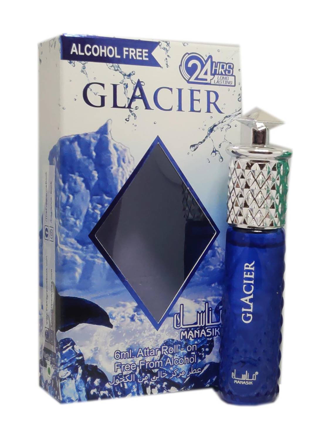 Manasik Glacier Alcohol-Free Floral Attar Roll On 6ml - Image 1