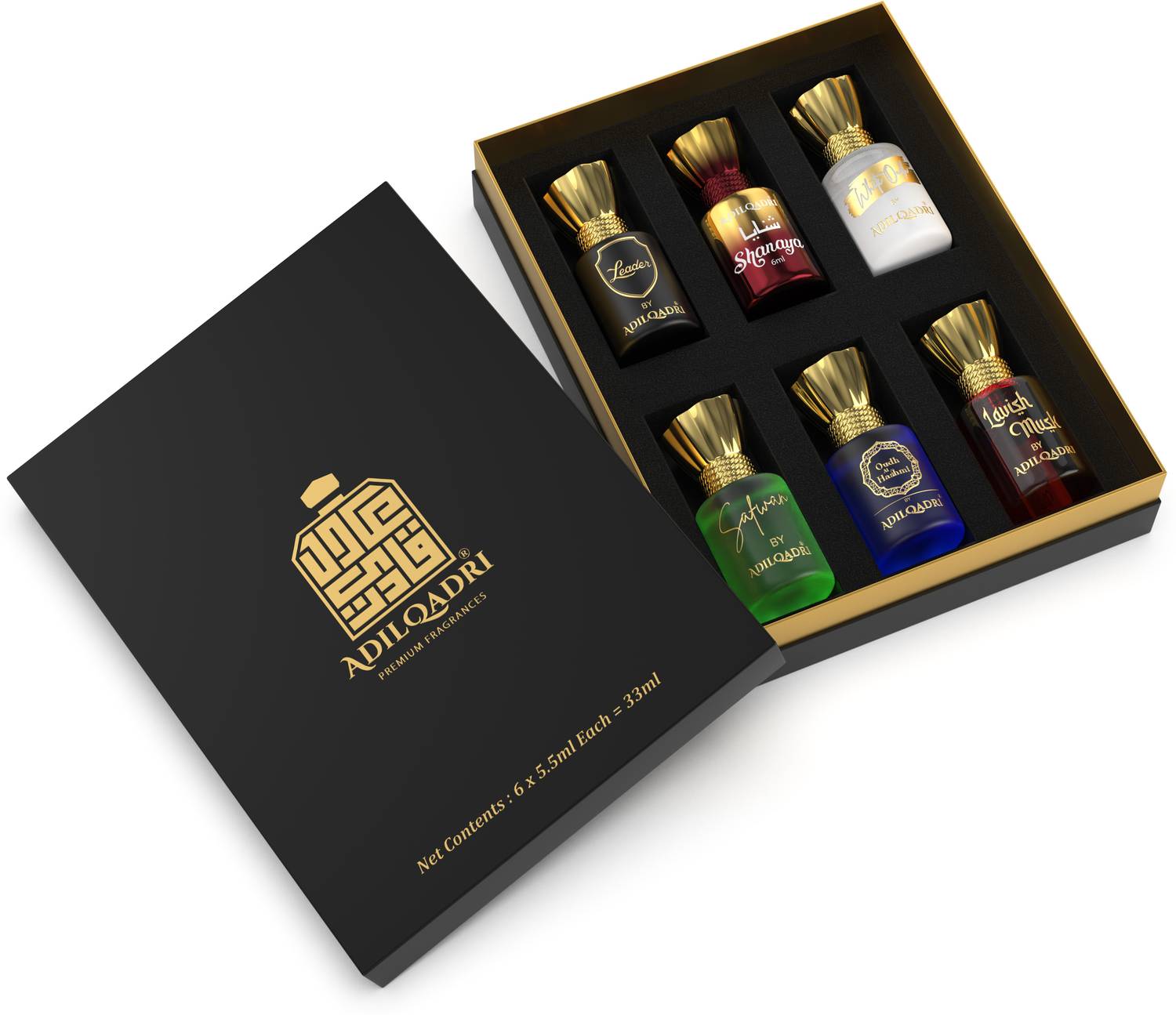 Adilqadri Assorted Attar Combo Pack Pack of 6 · 5.5 ml (33 ml total) - Image 3