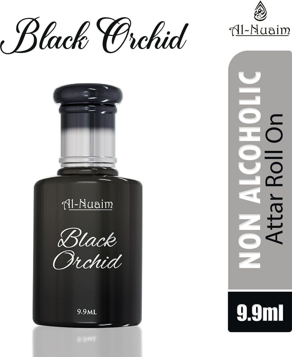 Image of Al-Nuaim Black Orchid 9.9 ml Attar Roll-On | Original | Alcohol Free Floral Attar