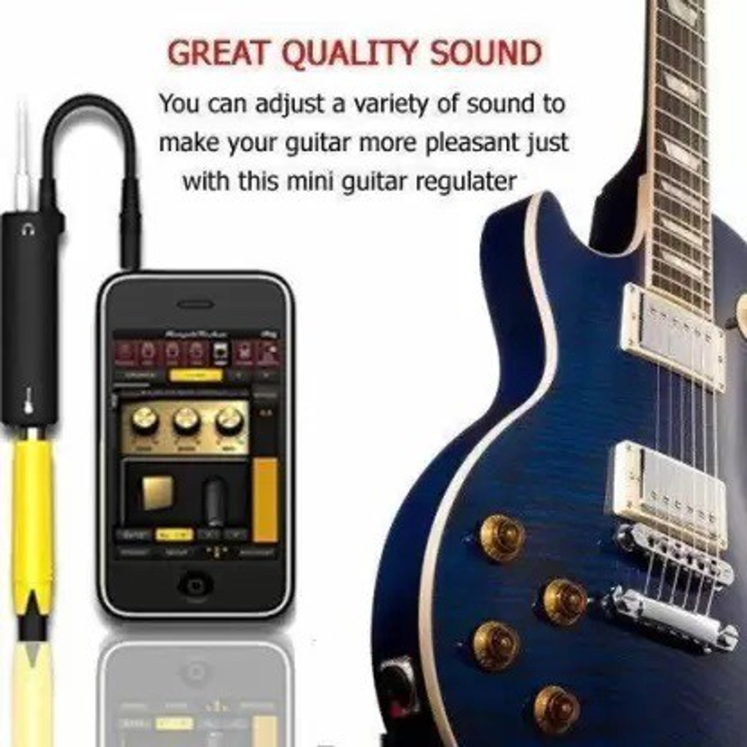Image of Shopative Ampli Guitar Plug Adapter Receiver for iPad iPhone iPod mobile Audio Interface Audio Interface