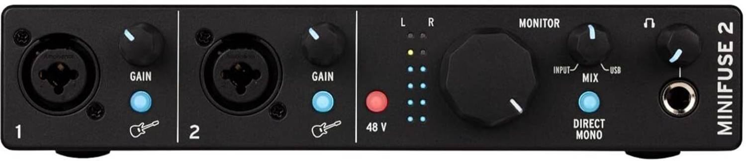 Arturia MiniFuse 2 Black, 2in / 2out USB-C 2 with Mic/Line