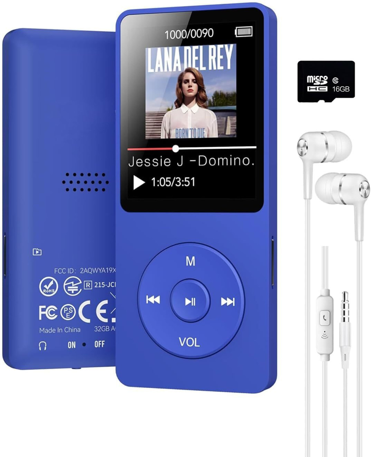 Image of CASON 16GB Mini MP3 Music Player with Bluetooth ,Video Playback,Pocket-Sized MP3 16 GB MP3 Player