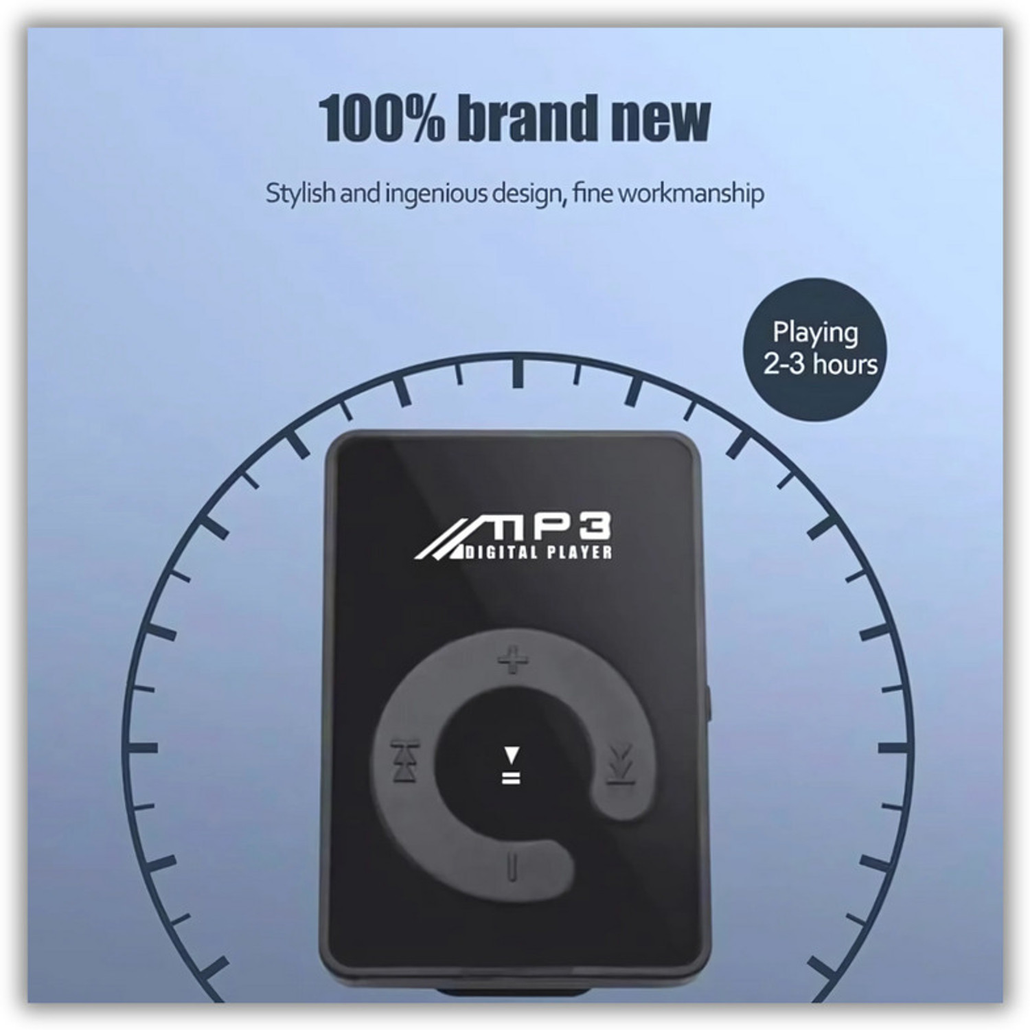 Image of Elevea Portable Mini MP3 Music Player with Clip Design Audio Player - 15 Years Warranty MP3 Player