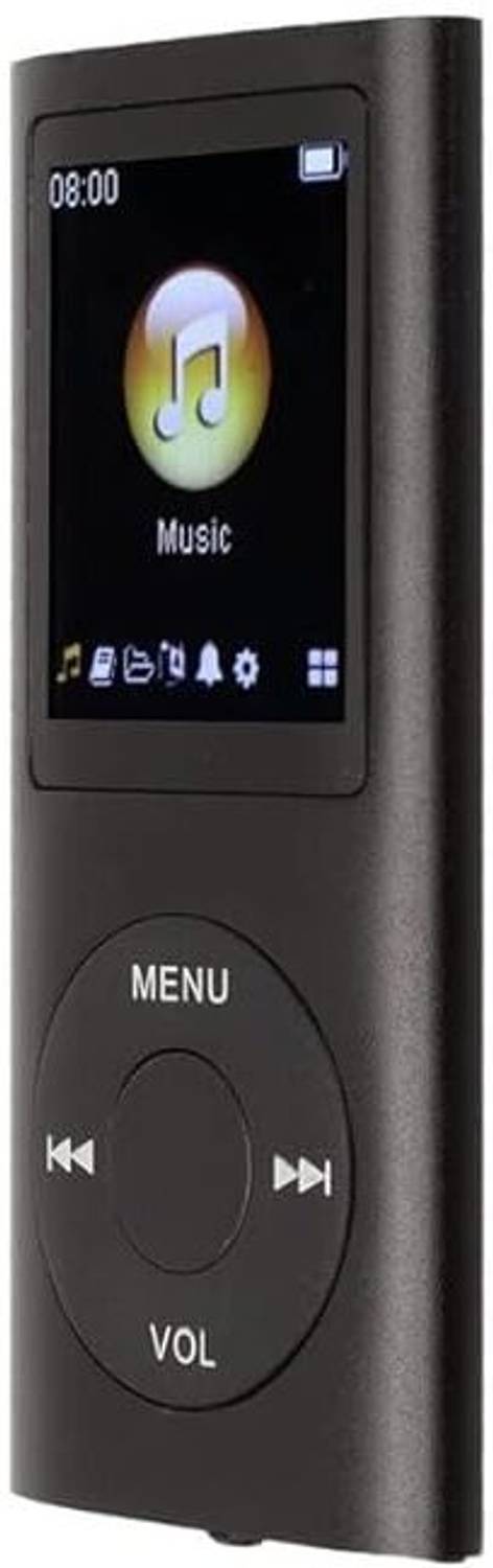 Rhobos MP4 Music Player 8GB 8-Hour Playback Black