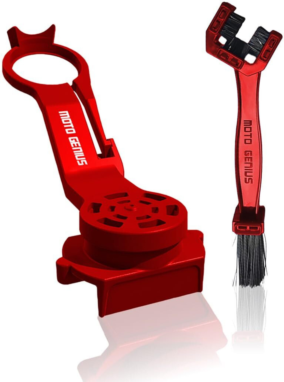 Image of Moto Genius Chain Lube Applicator, Chain Cleaning Brush Combo