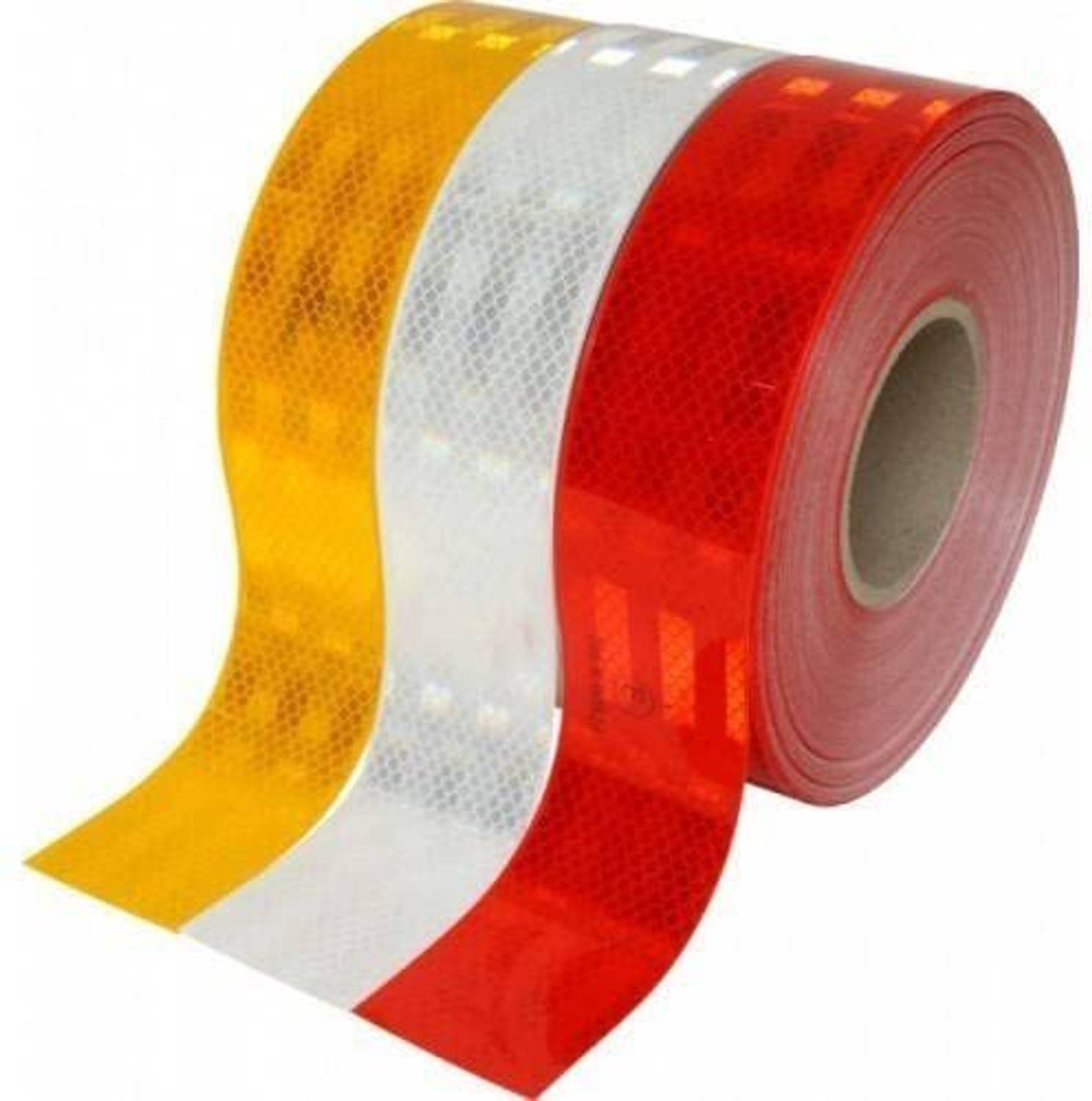 BEGGOSAFE Radium Reflective Warning Tape Waterproof Multipurpose UseSticker High Intensity 50 mm x 5 m Yellow, White, Red Reflective Tape
