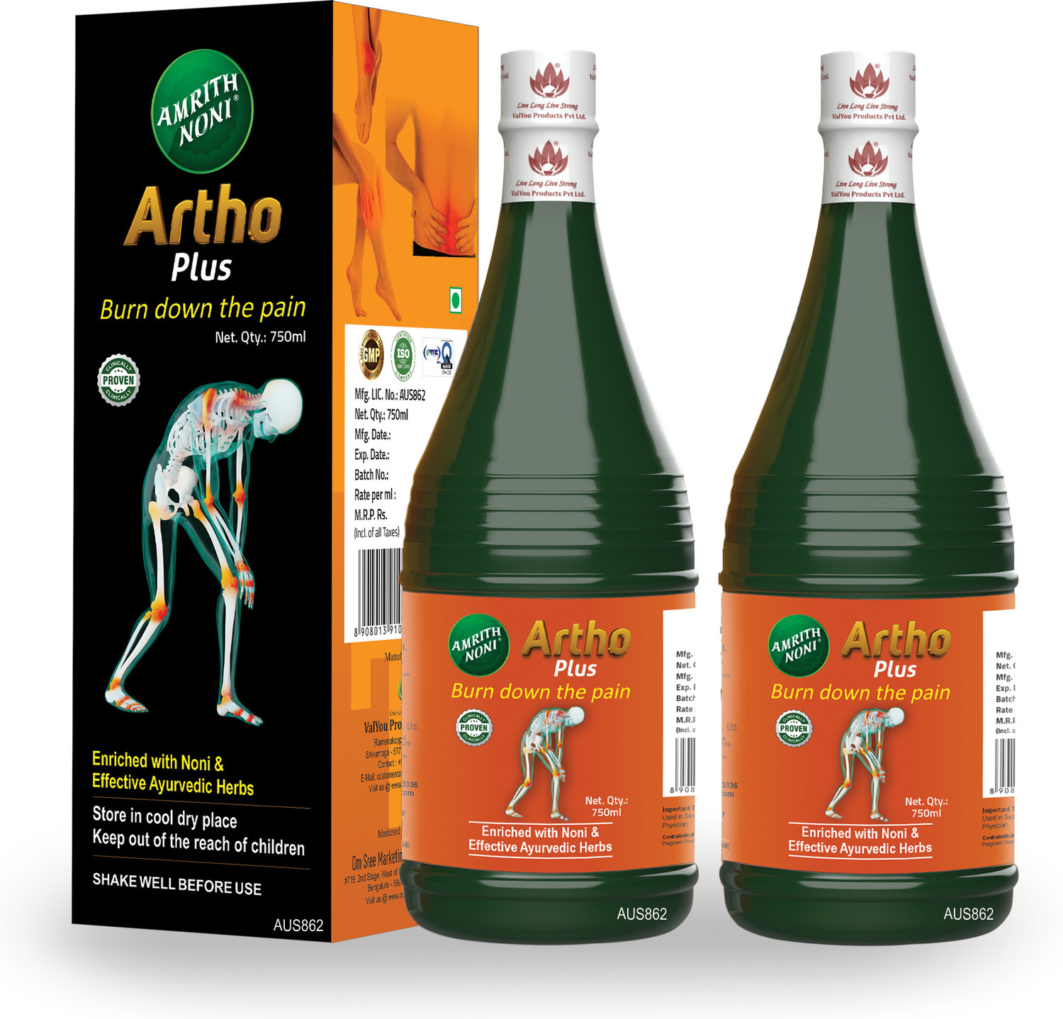 Image of AMRITH NONI Artho Plus 750ml liquid