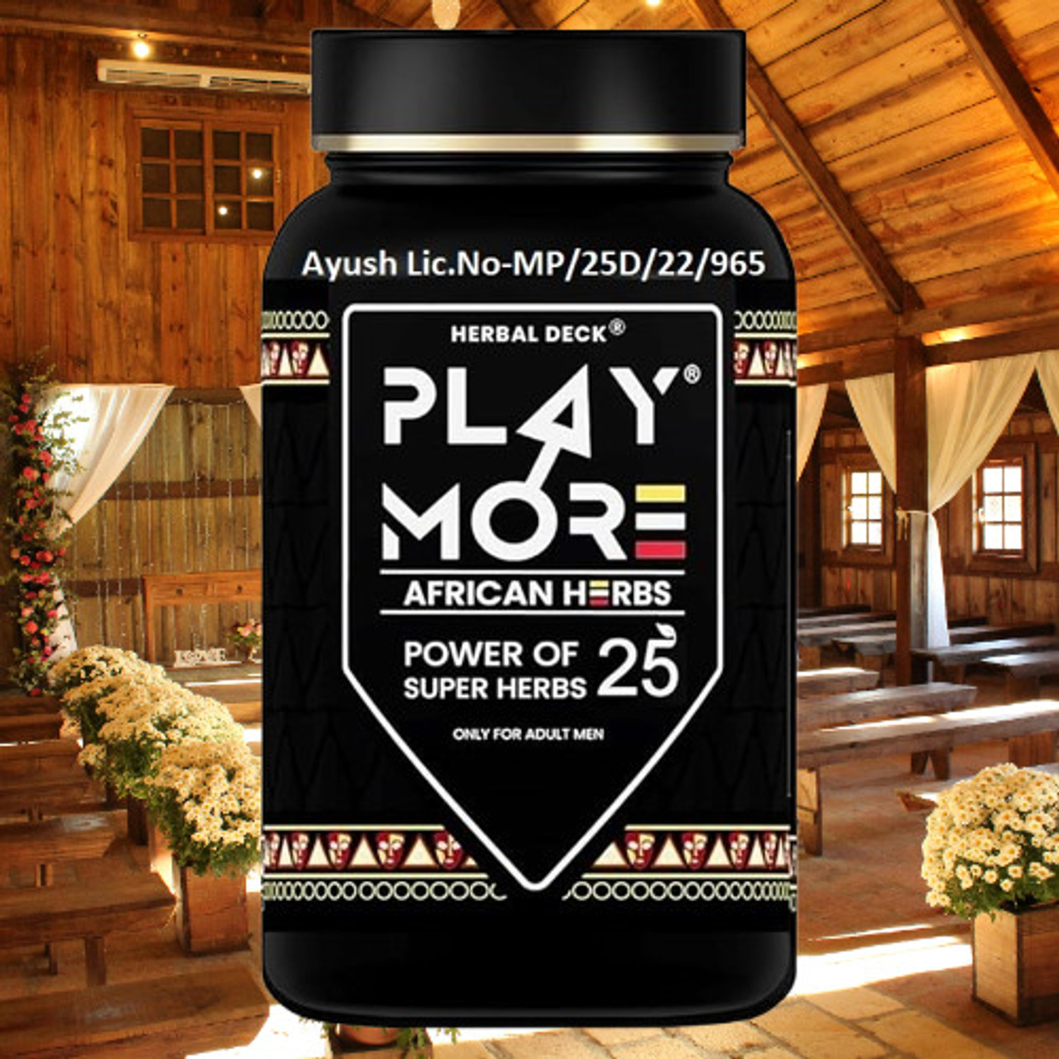 Image of Playmore African Herbs Shilajit for Men - Power, Energy & Vitality - 150g