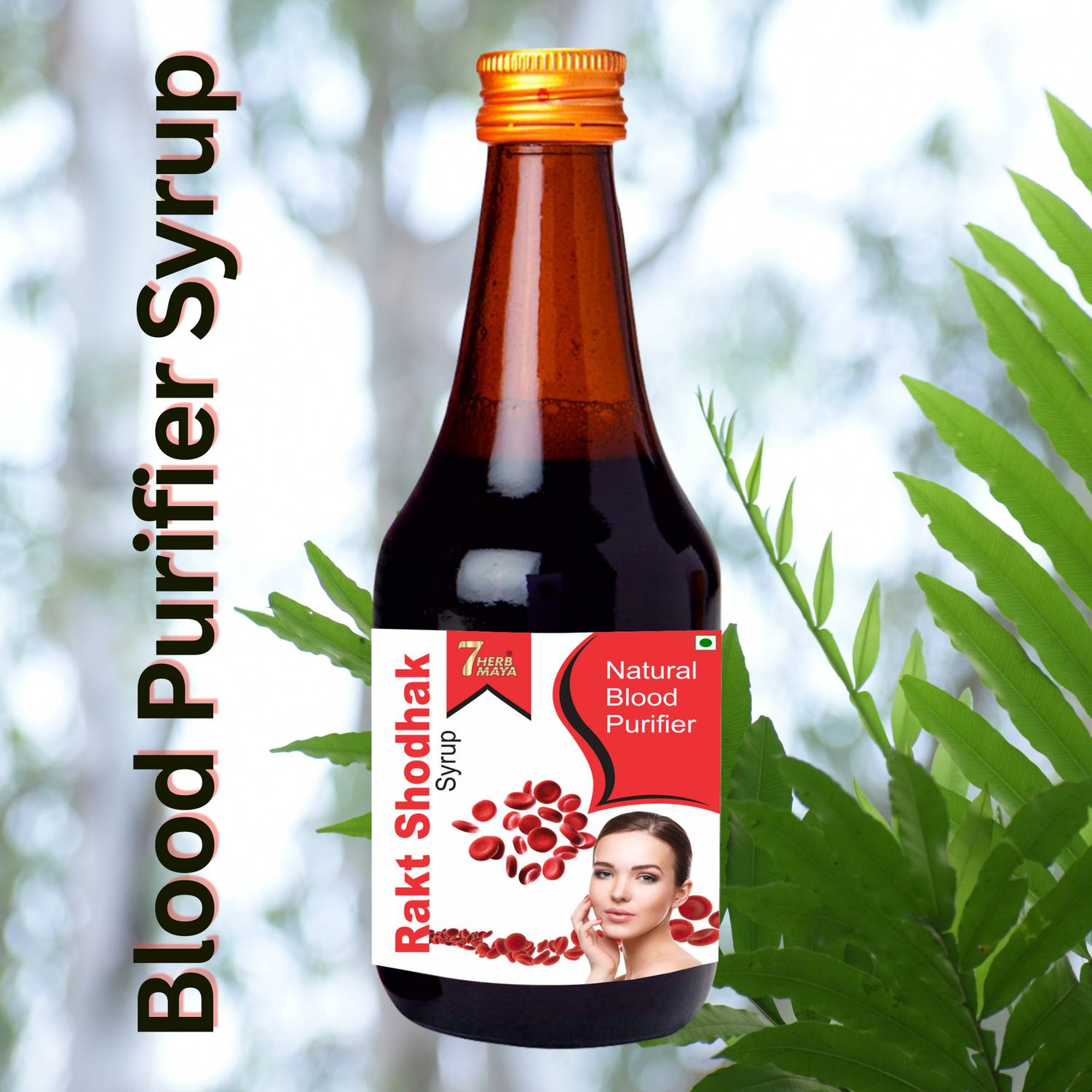 7Herbmaya Rakt Shodak Syrup | Control Skin Problems | Naturally Reduce Acne & Pimples