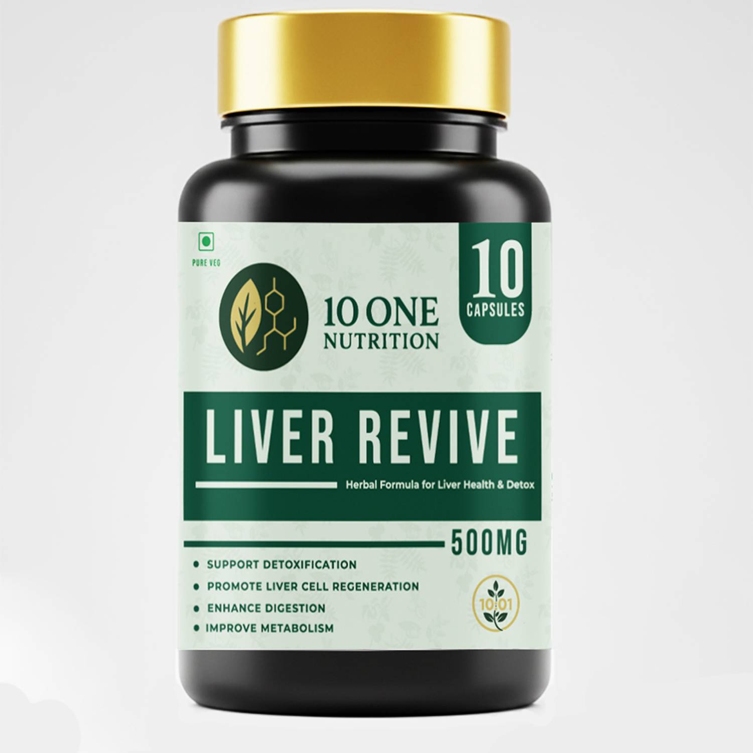 10 One Nutrition Liver Revive 500mg Detox Fatty Liver Care Digestive Enzyme Natural Detox Formula