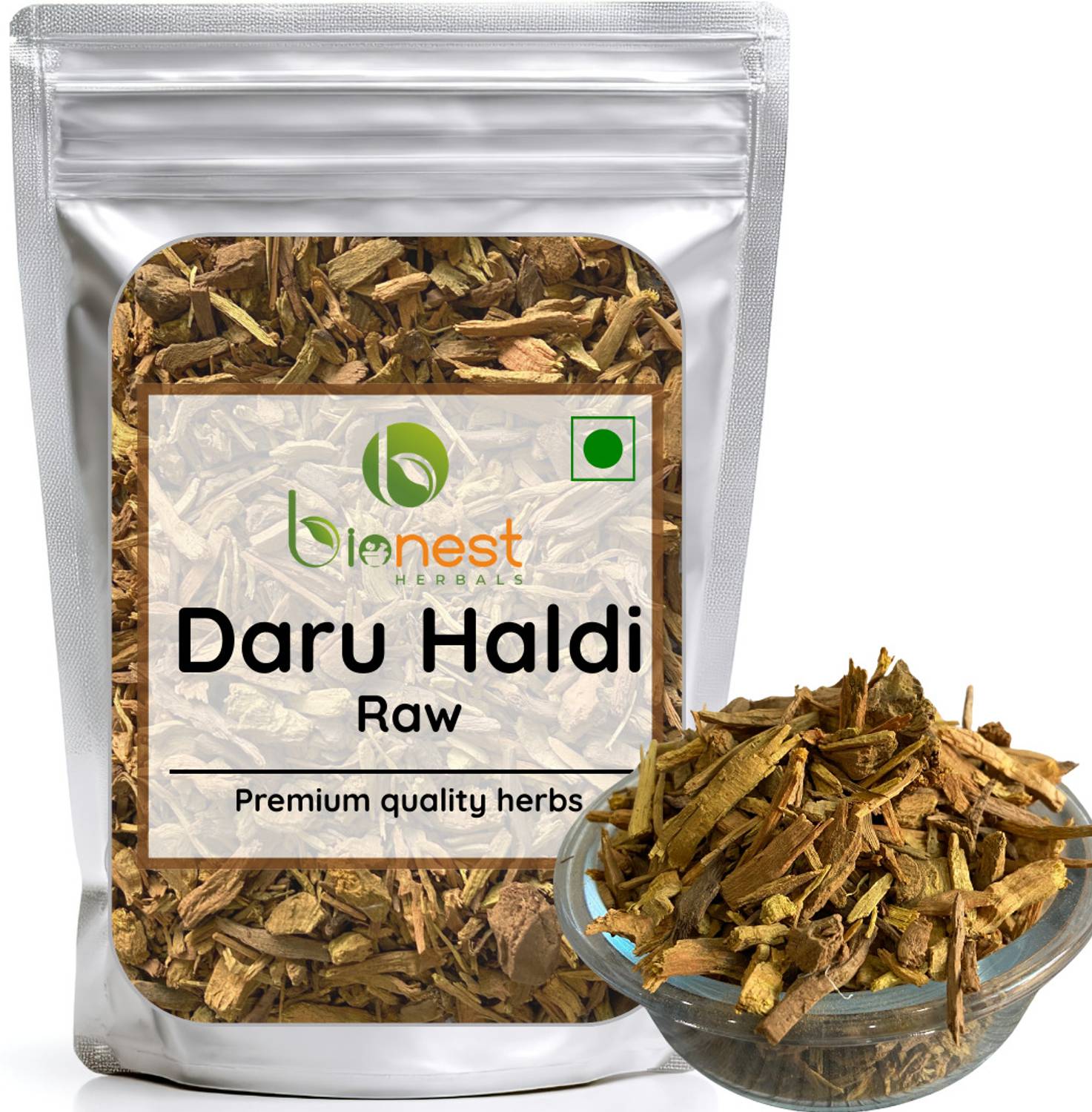 Bionest Herbals Daru Haldi (Raw) - 100 g - Daruharidra | For Liver, Skin, Digestive Health