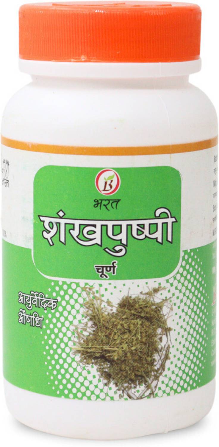 BHARAT AYURVEDIC AUSHDHALAYA Shankh Pushpi Churna, Powder 100gm